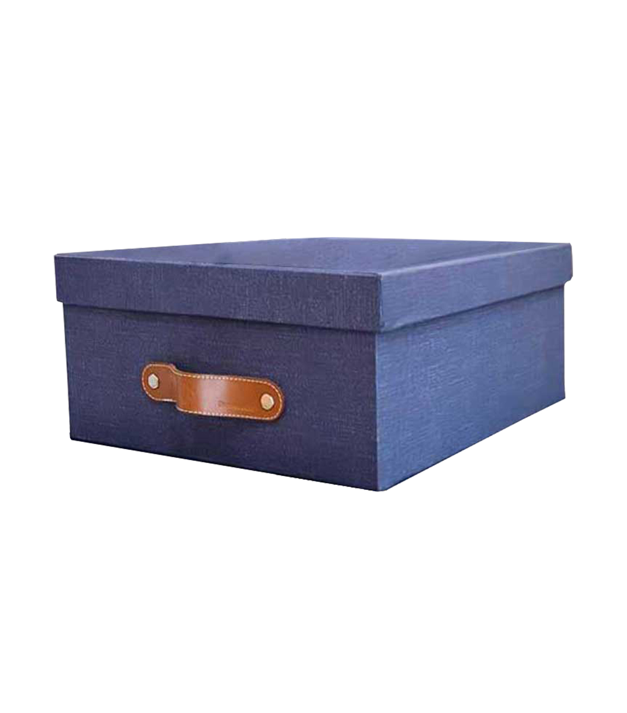 Caja 38X50X26 Azul Lino