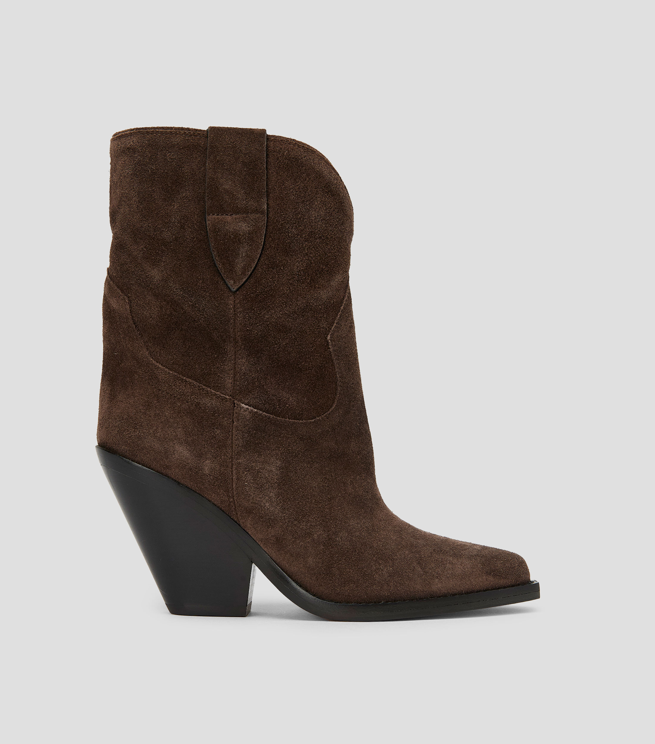 Botas vaqueras medias Leyane con tacón alto de cuña Mujer