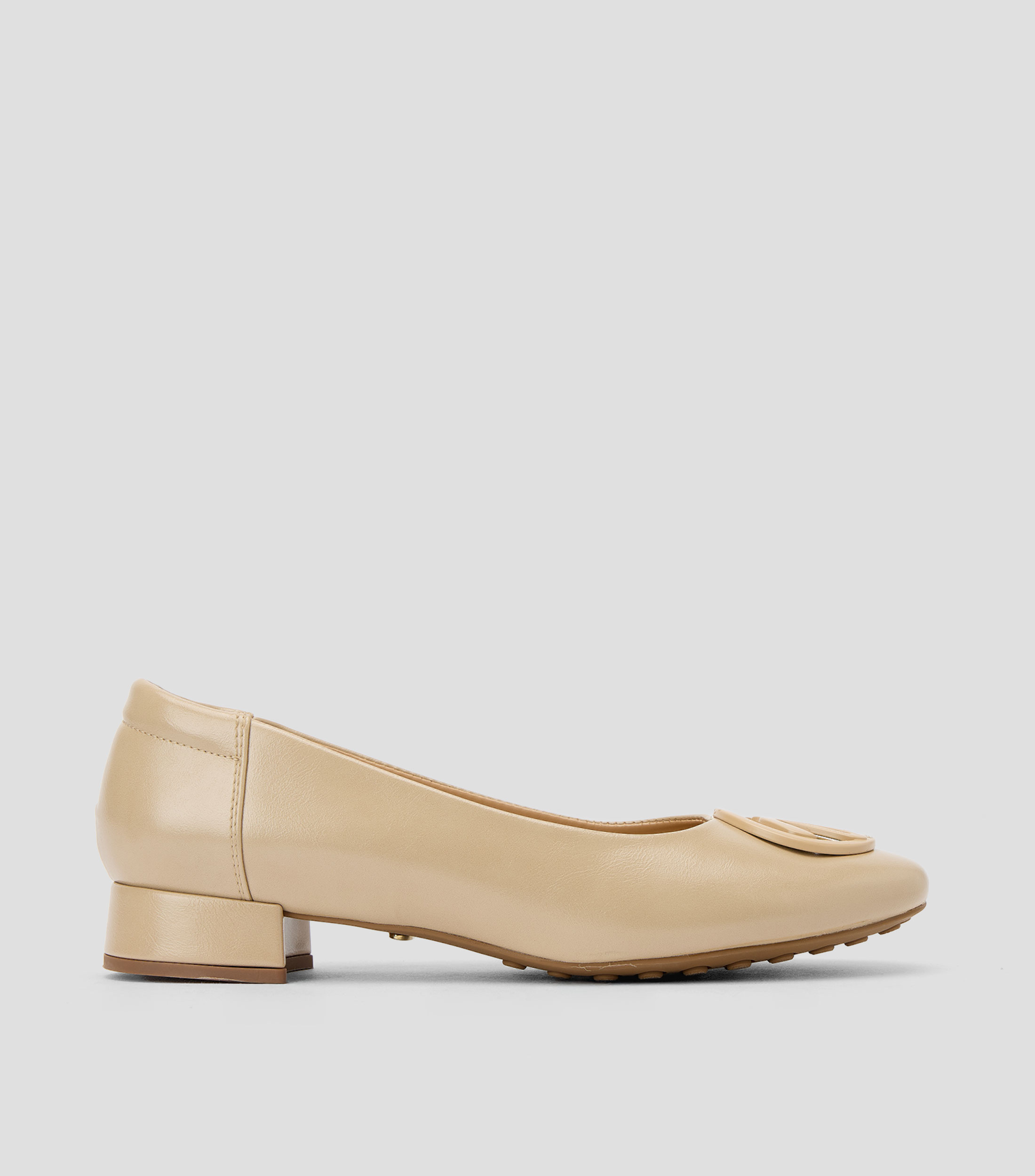 Flats tacón bajo ancho Mujer