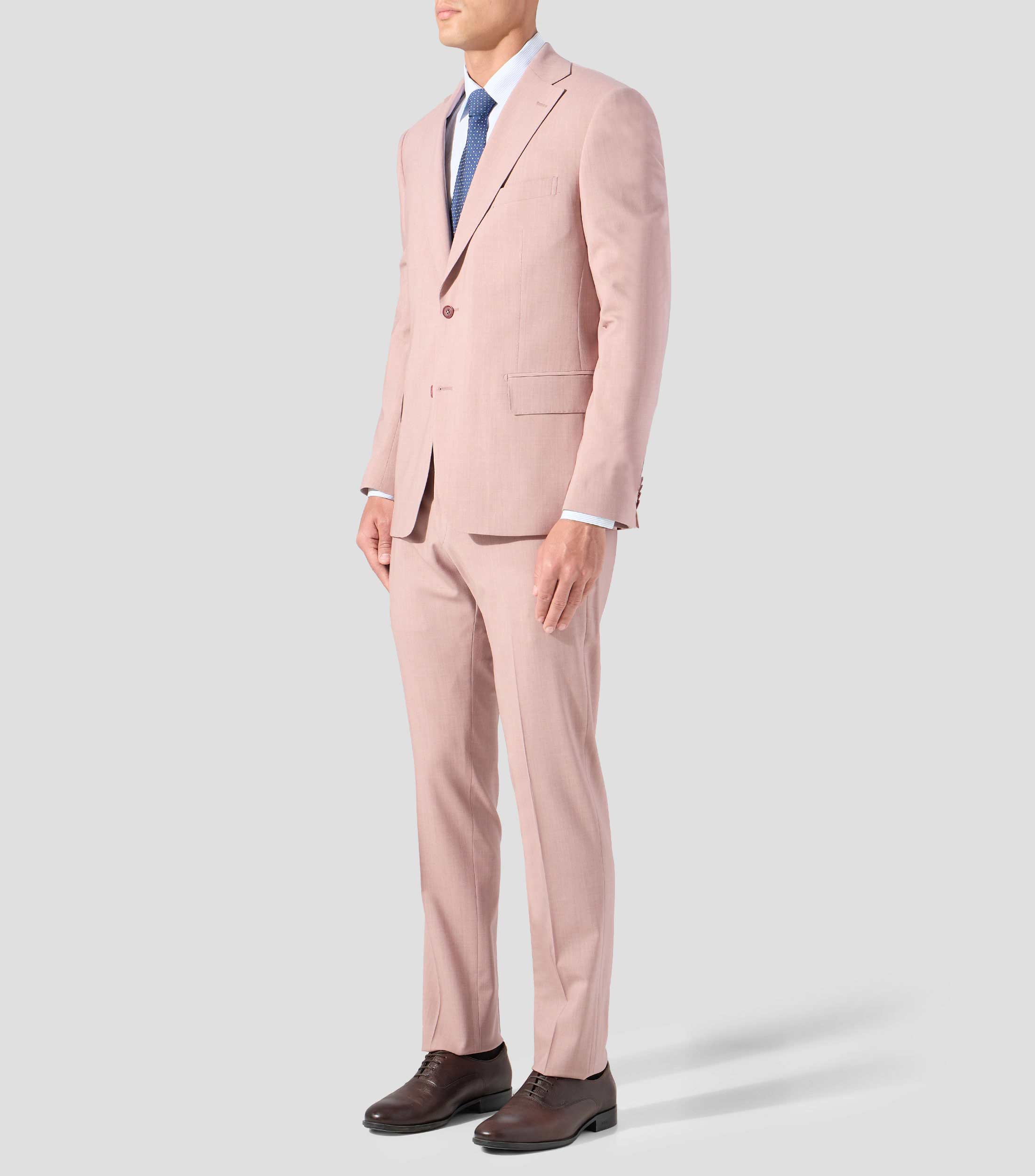 Traje de corte regular liso Hombre