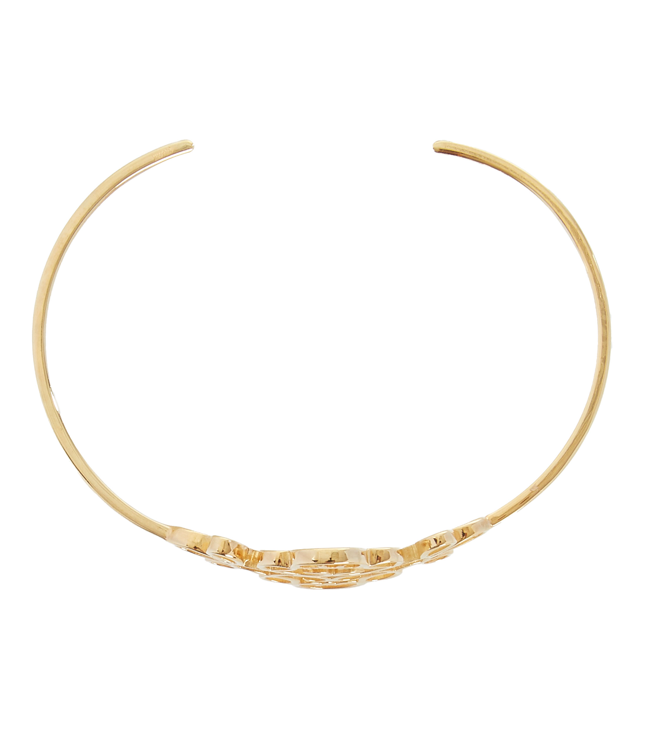 Brazalete ajustable en plata Mujer