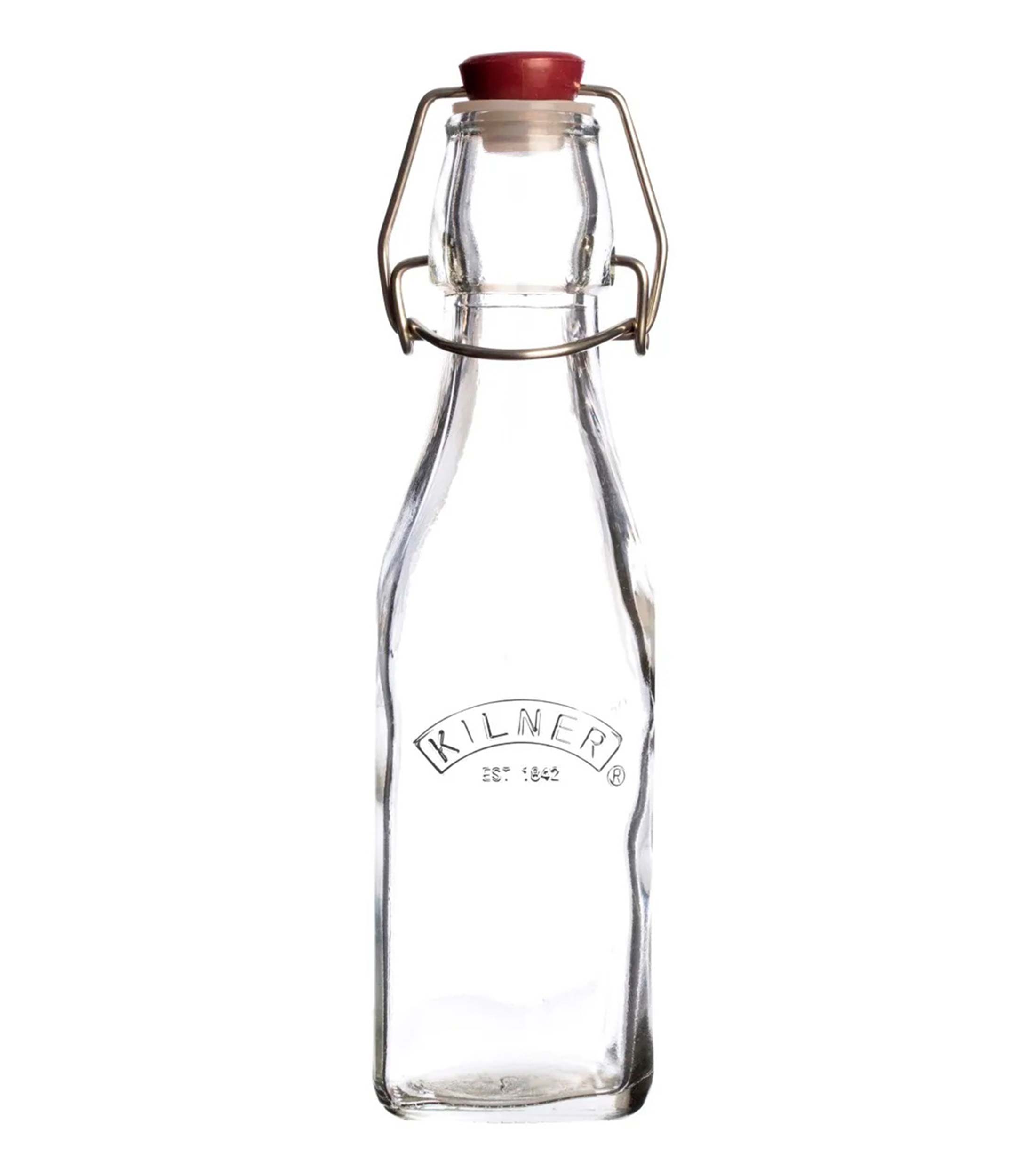 Botella con clip cuadrado