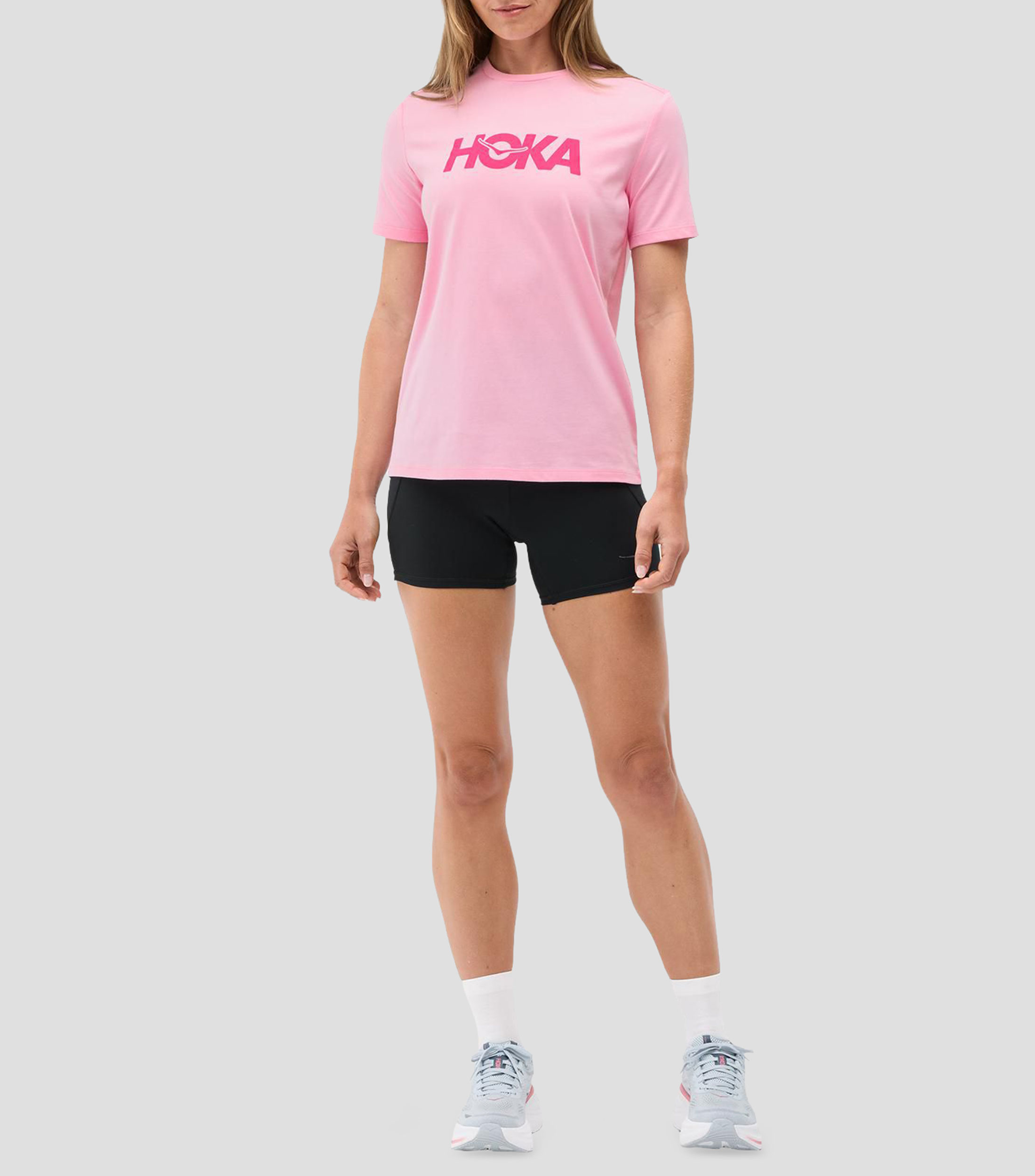 Playera cuello redondo manga corta lisa Mujer