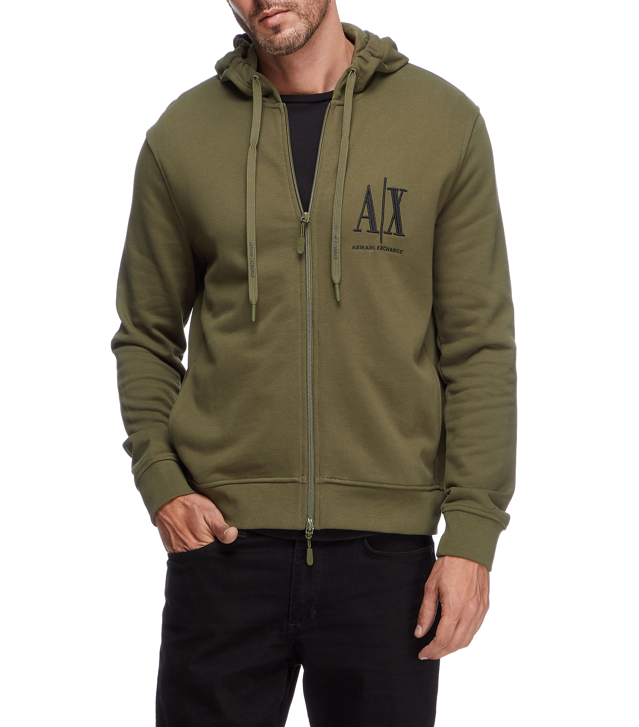 Armani Exchange Sudadera con cierre y capucha Hombre El Palacio