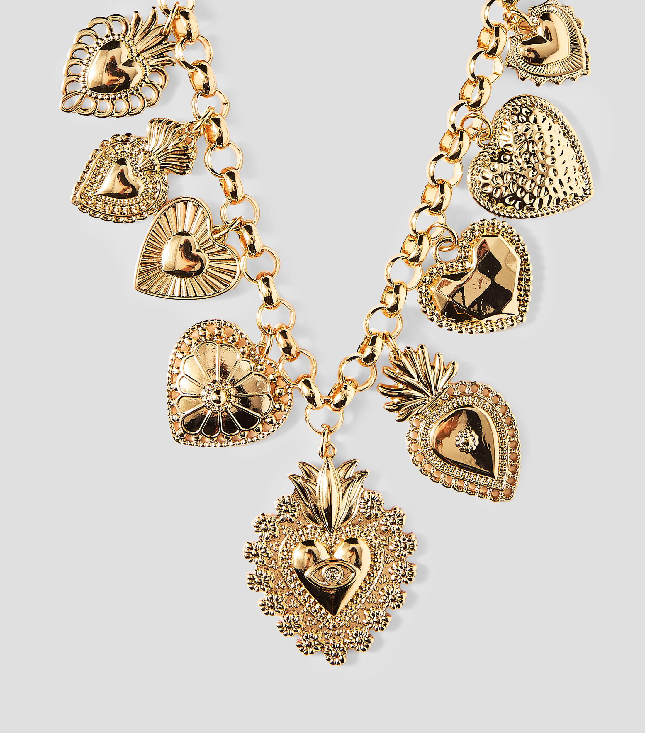 Collar corazones Mujer