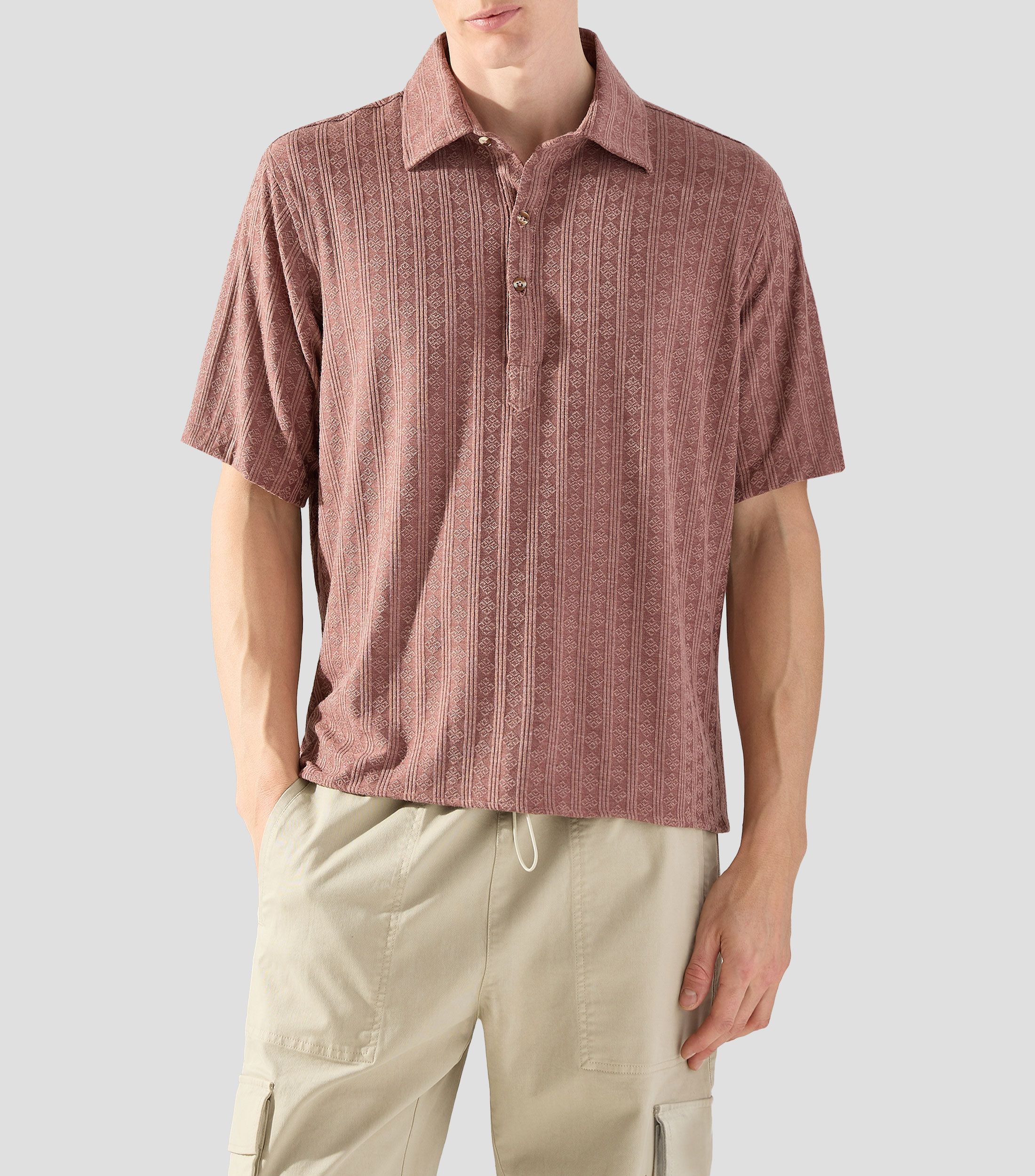 Camisa fantasía manga corta Hombre