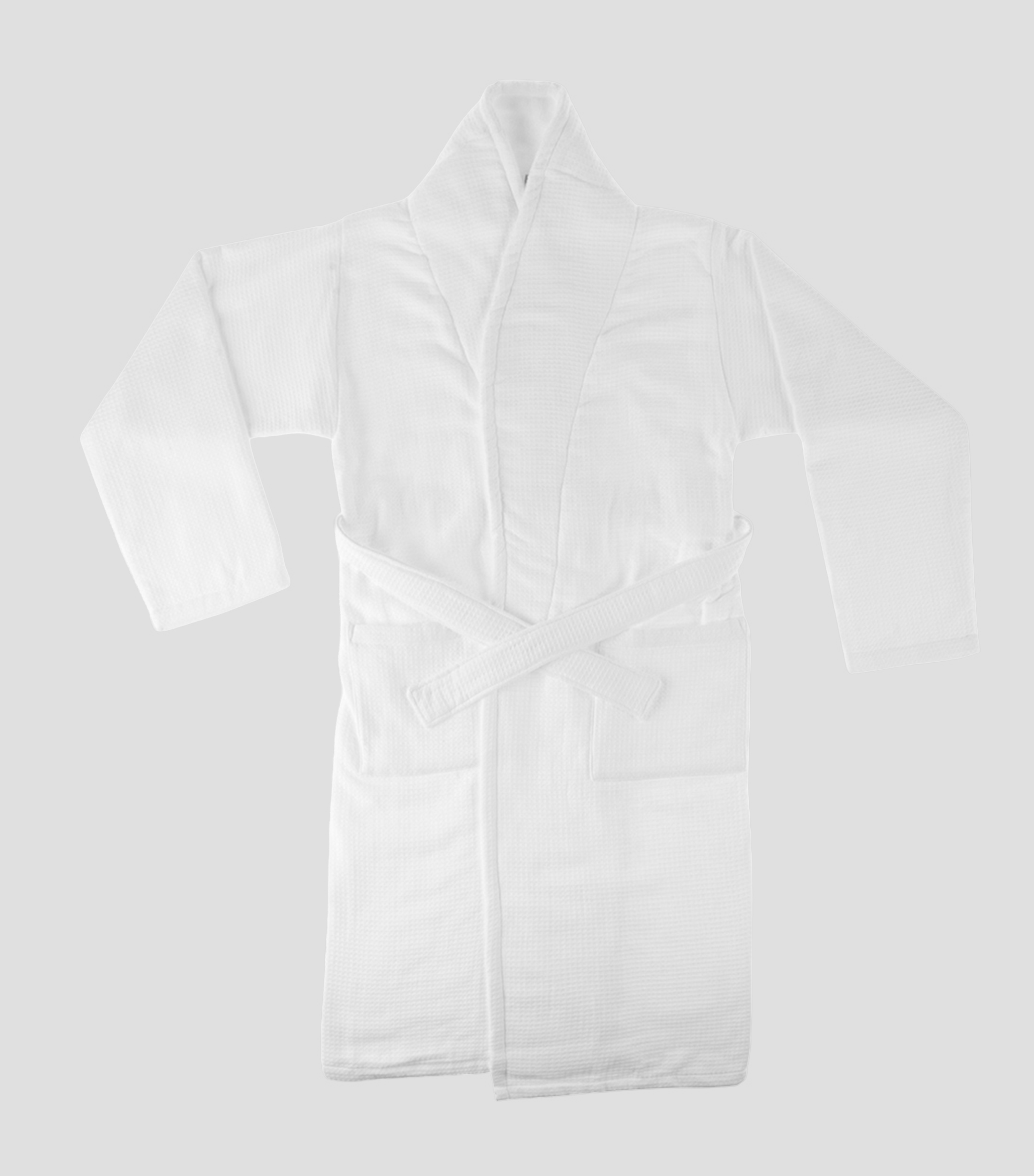 Bata de Baño Wafle Cloud Terry Blanco Unisex