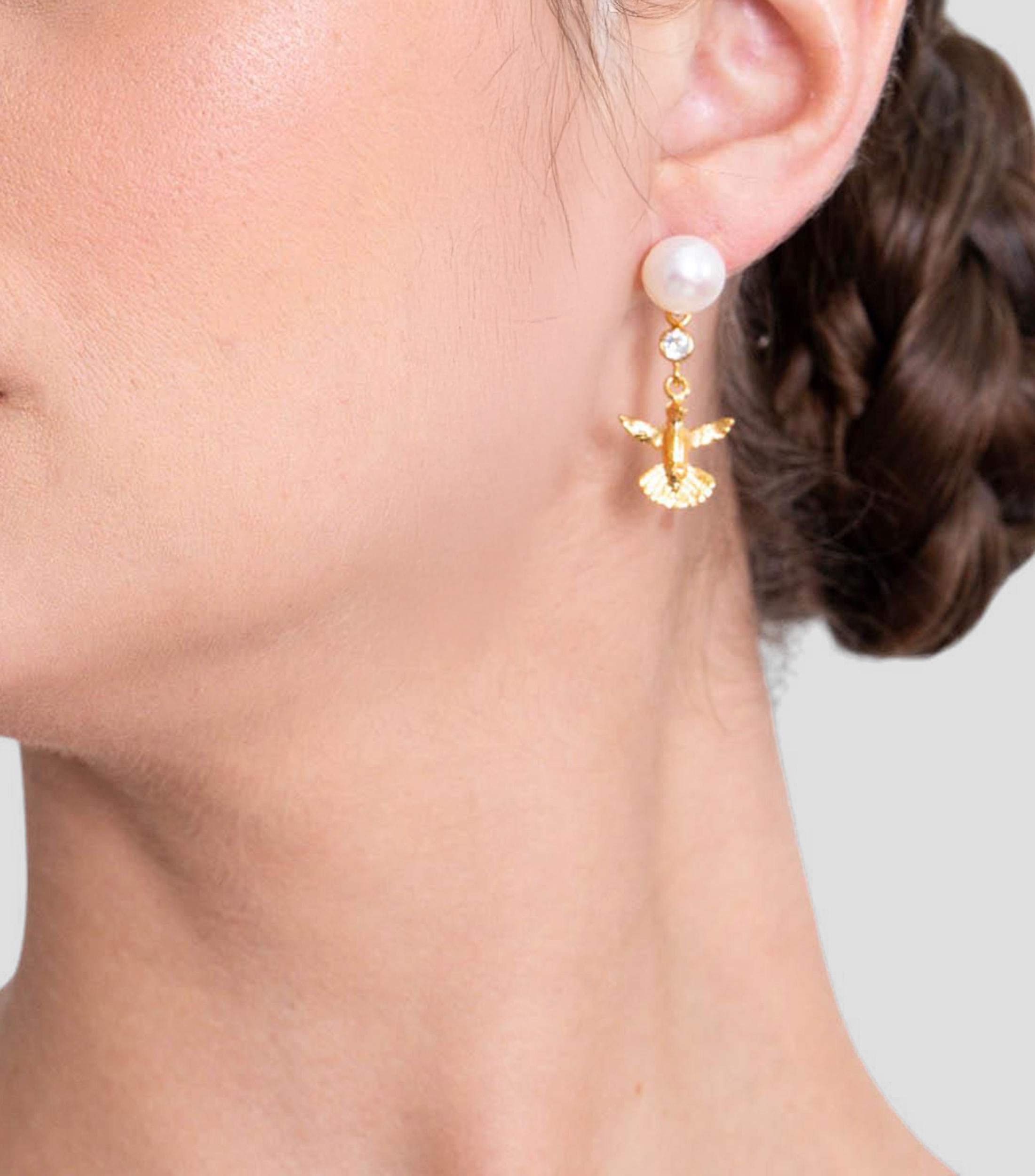 Aretes con piedras Mujer