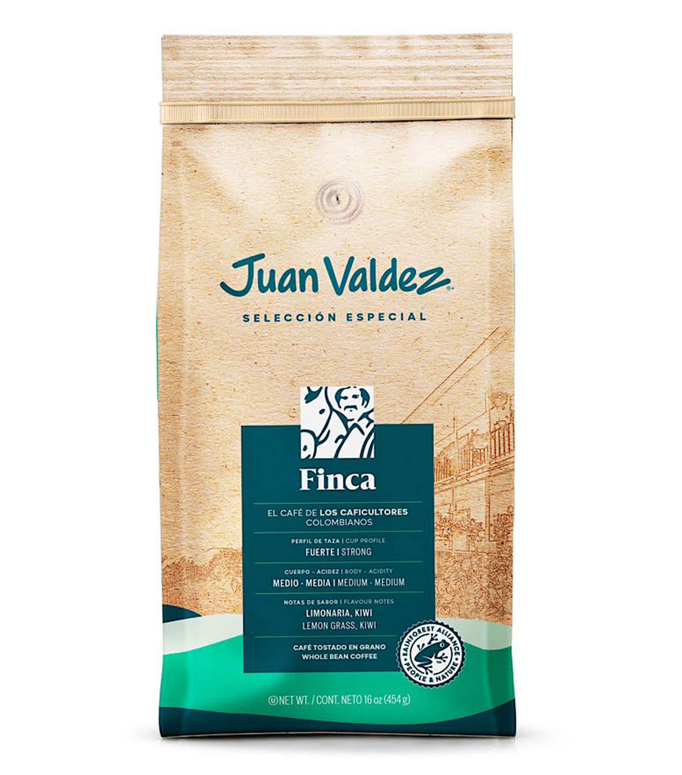 Cafe Finca Tostado en Grano, 454 gr