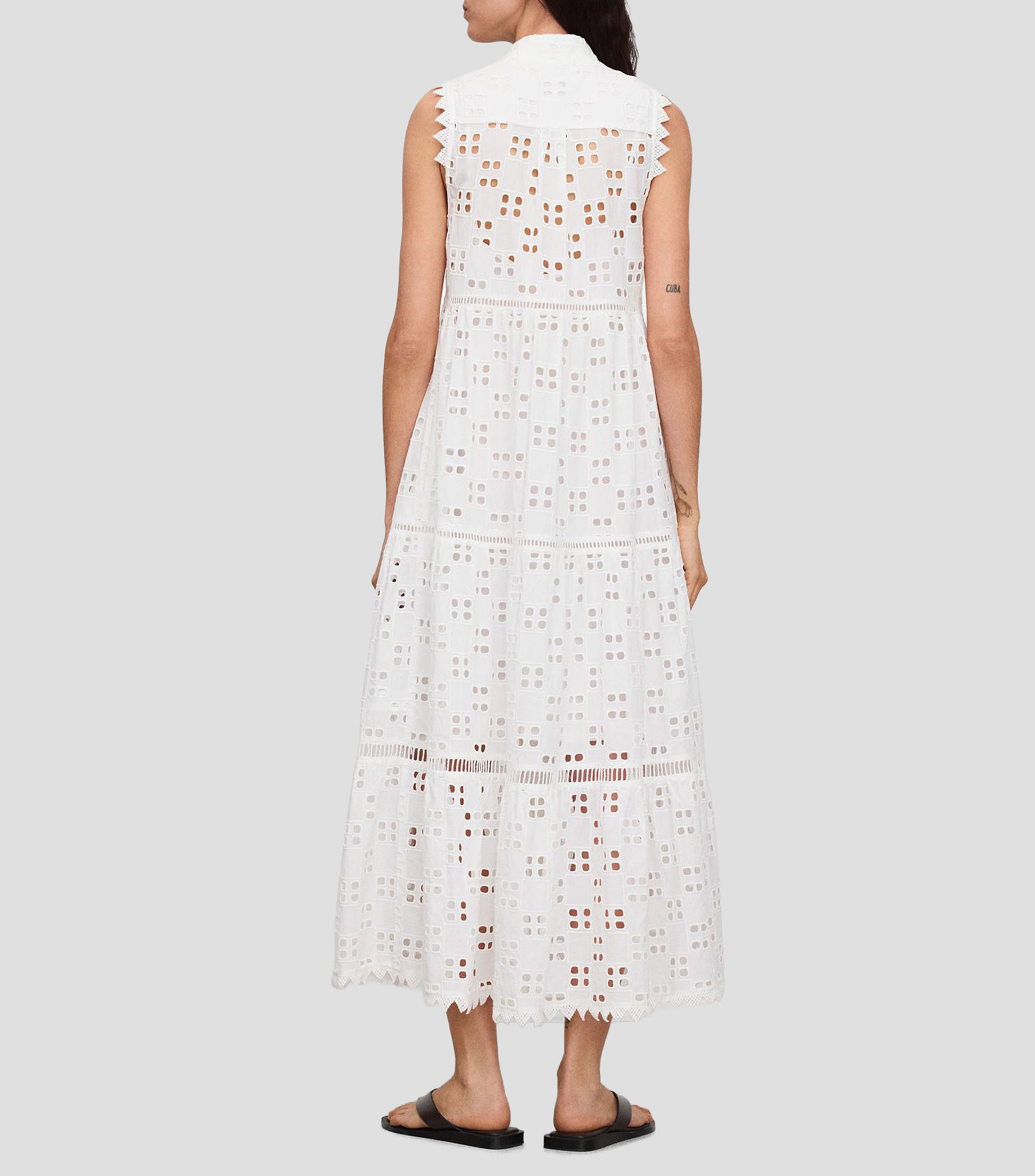 Vestido midi fantasía Mujer