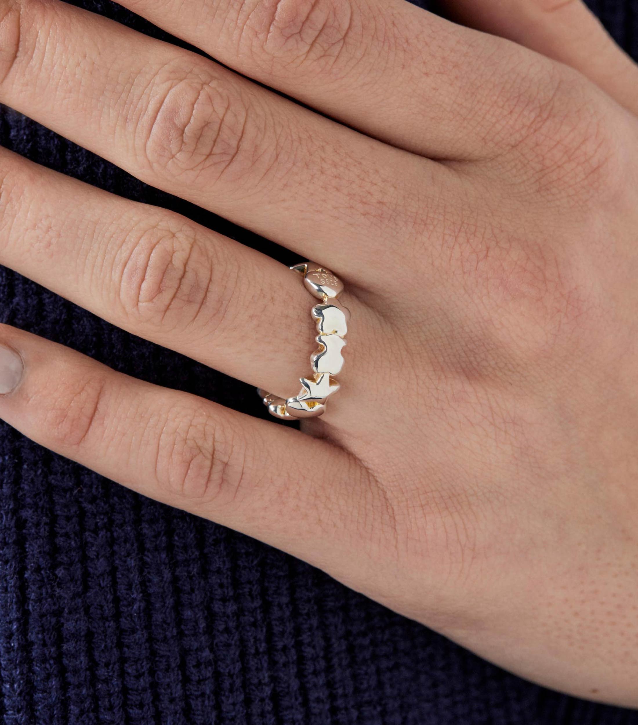 Anillo en plata de primera ley Mini Icons Mujer