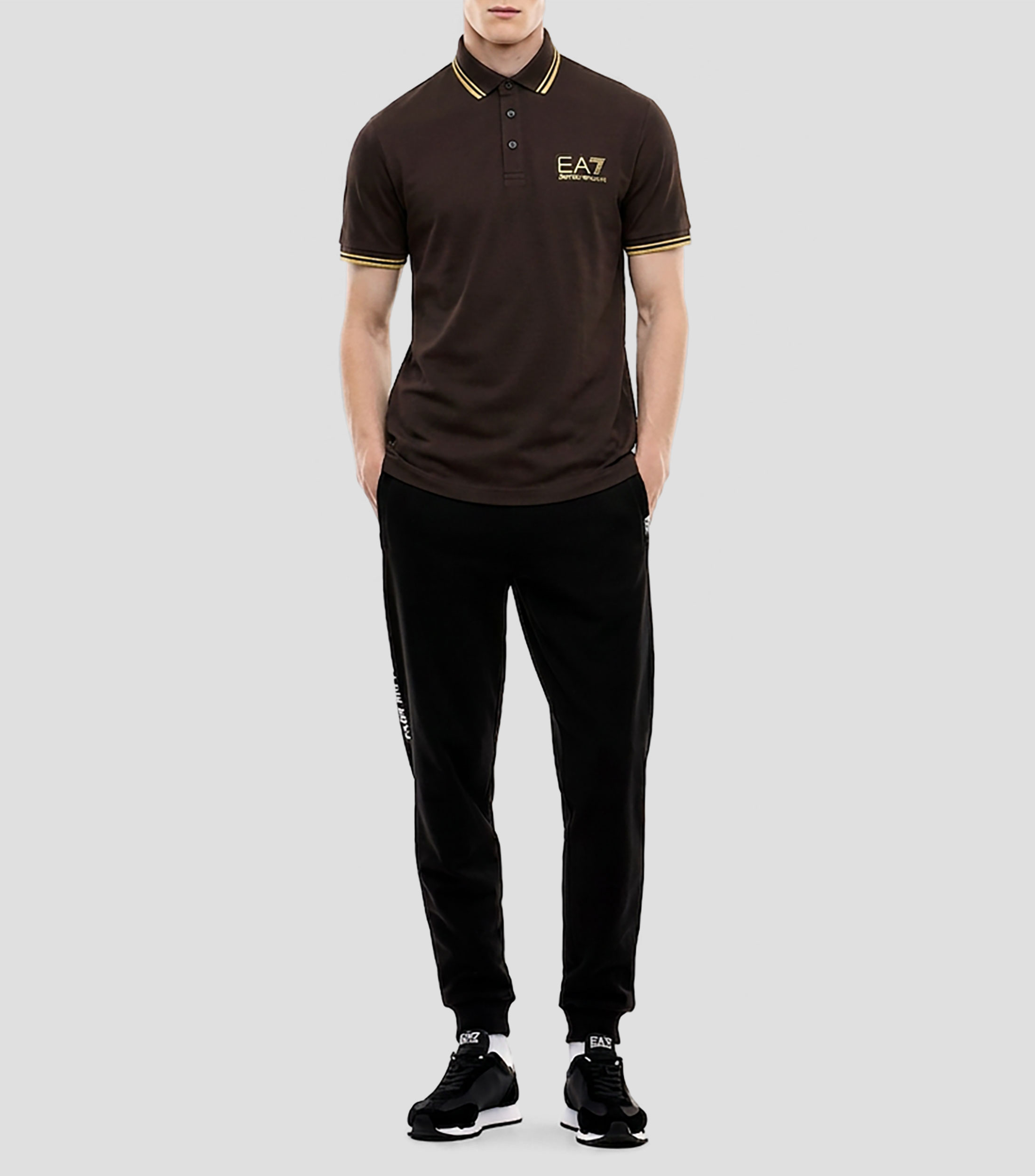 Playera Tipo Polo Manga Corta Sólido Hombre
