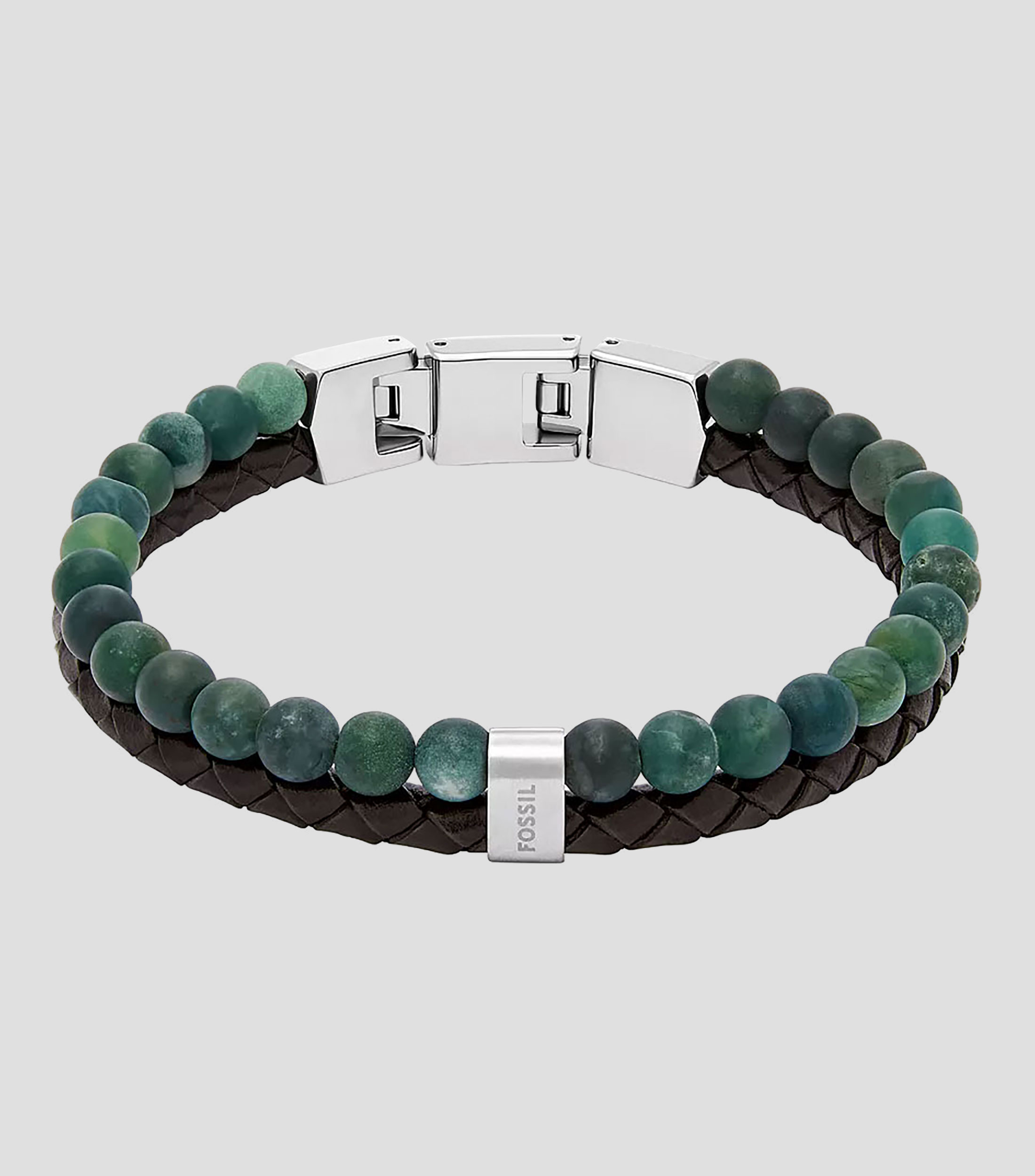 Pulsera cafe con cristales Hombre