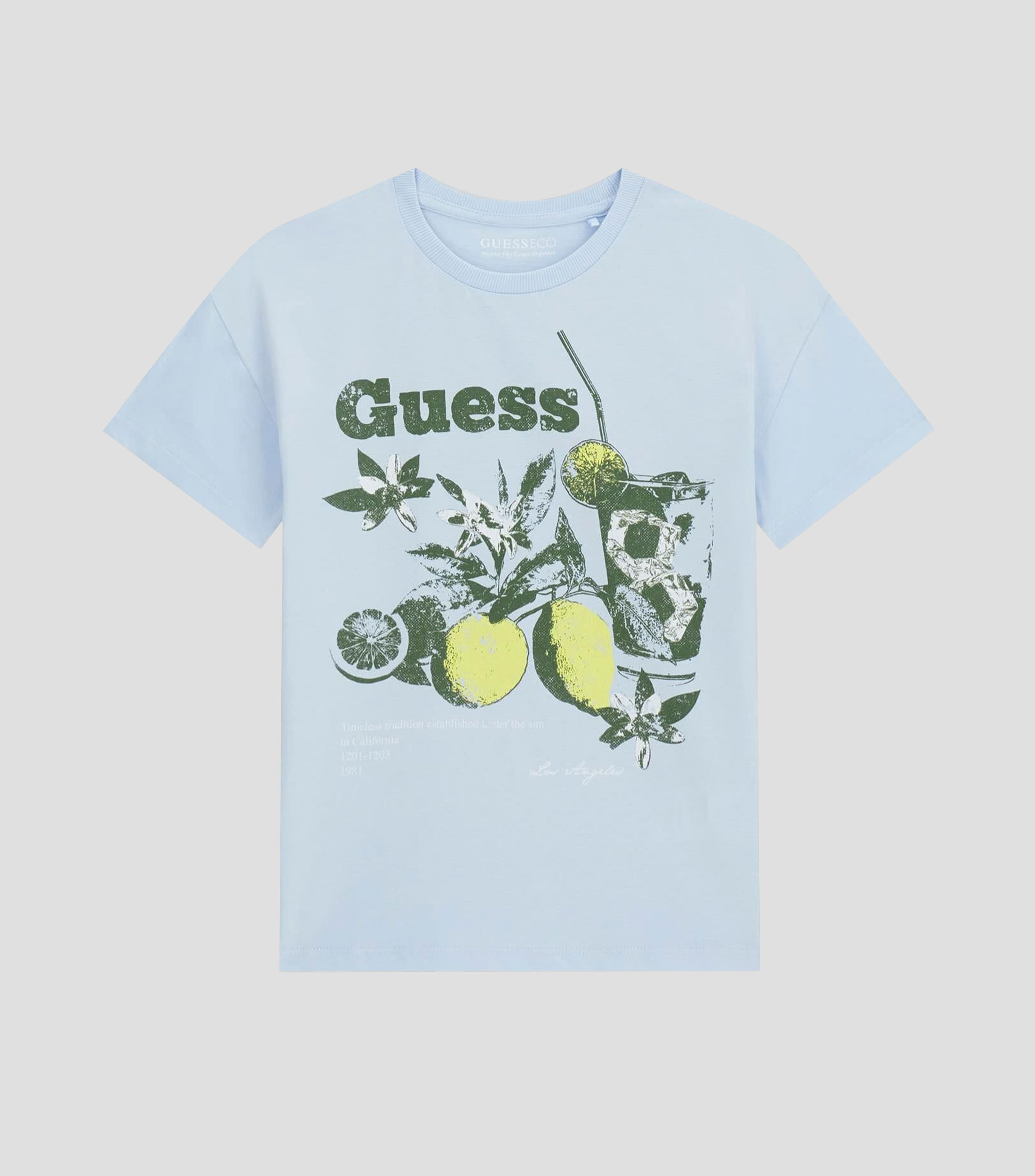Playera cuello redondo manga corta estampada Niño