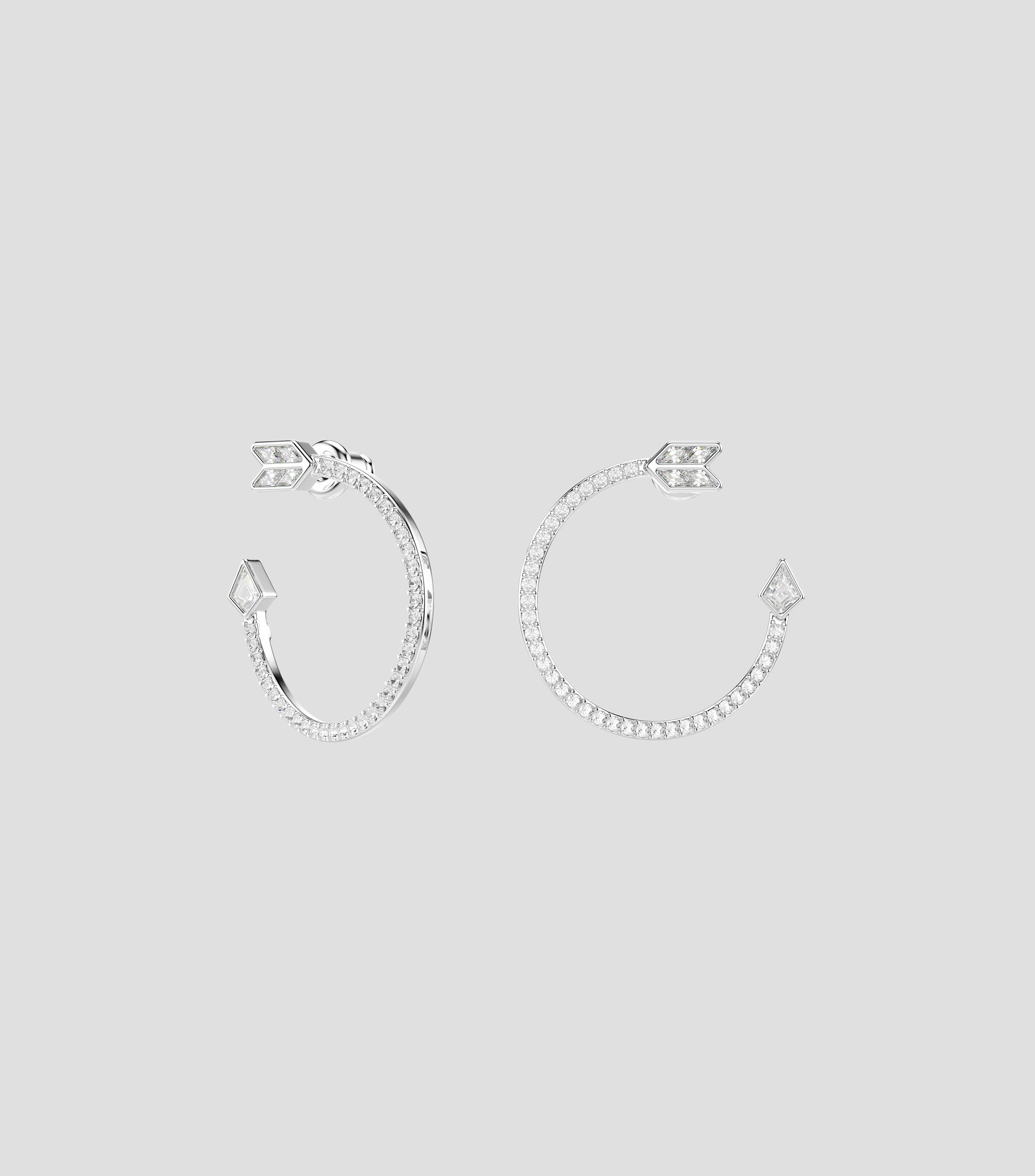 Pendientes Idyllia Arrow White con cristal Swarovski Mujer