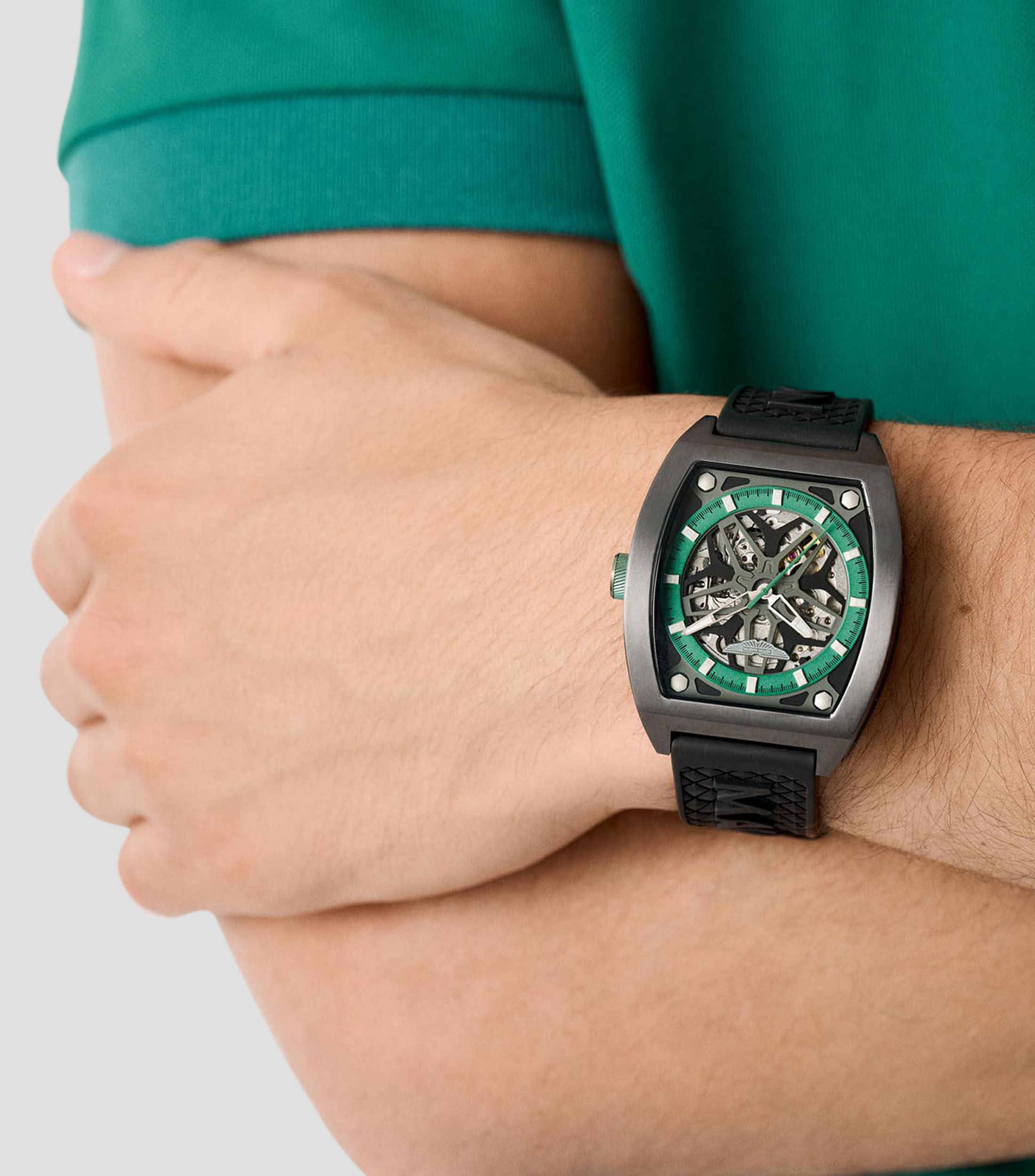 Reloj para hombre Trhill TRGW Automático Casual Verde