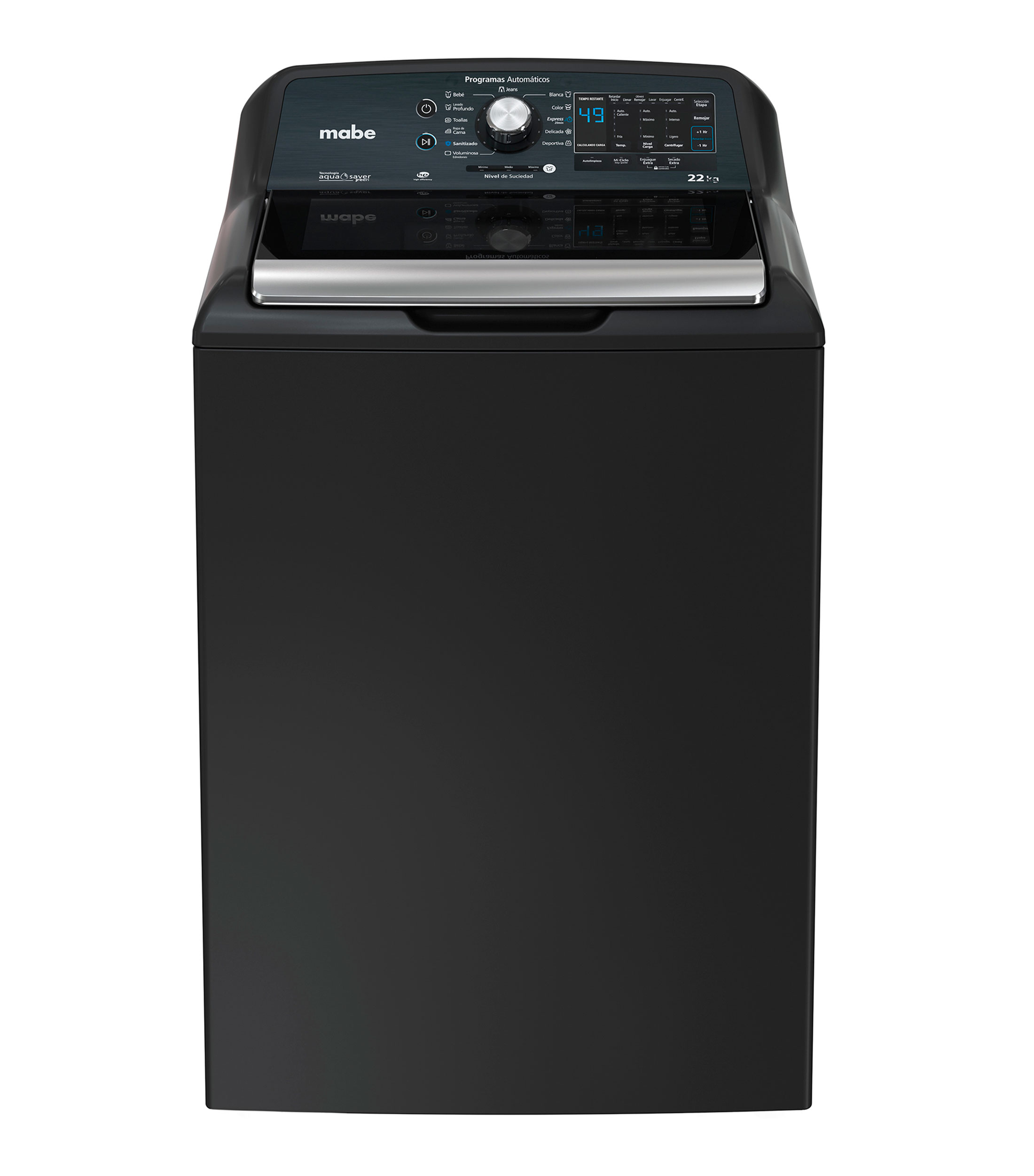 Lavadora automática 22 kg carga superior