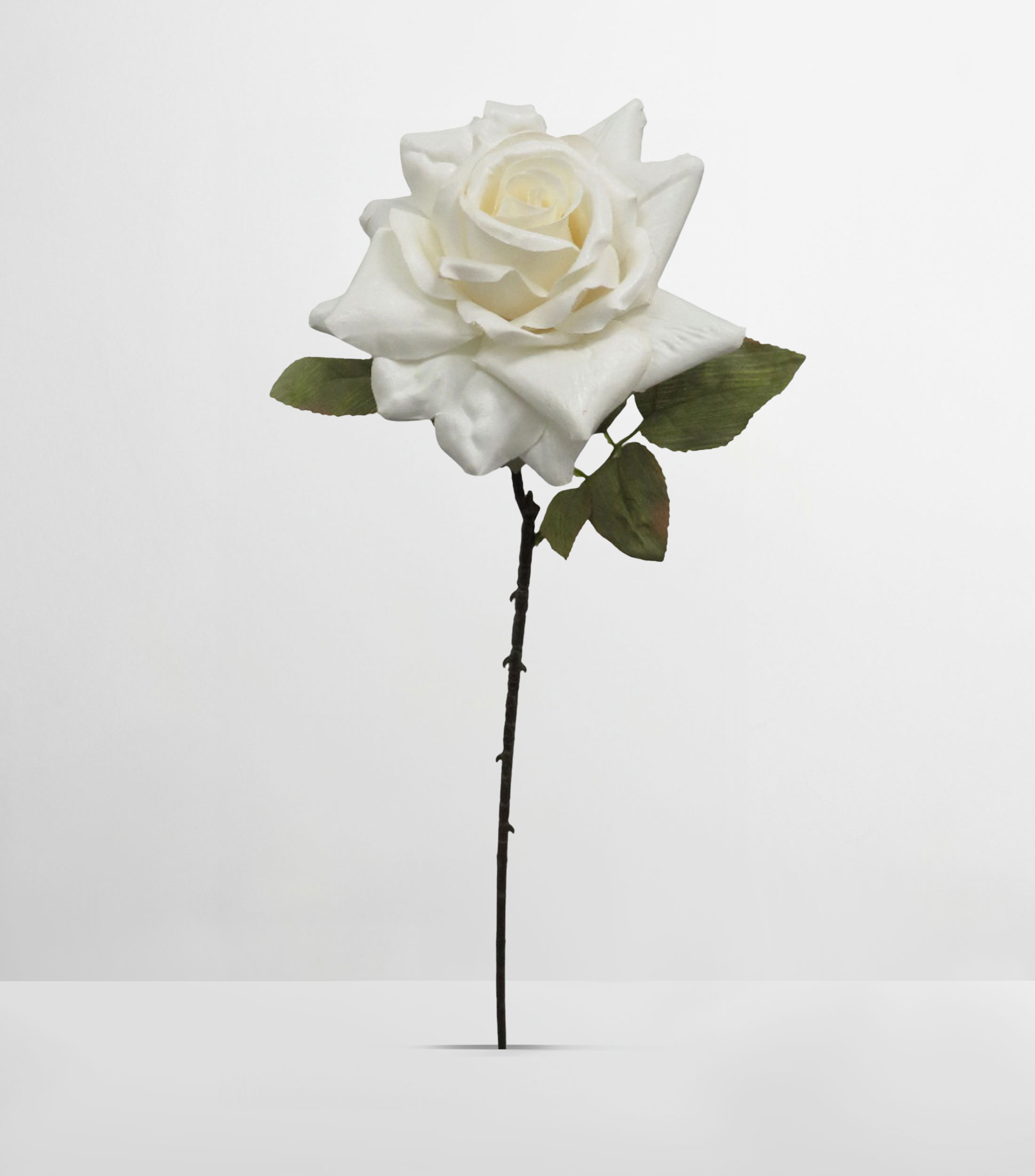 Flor Rosa Ivory Decorativa, Artificial