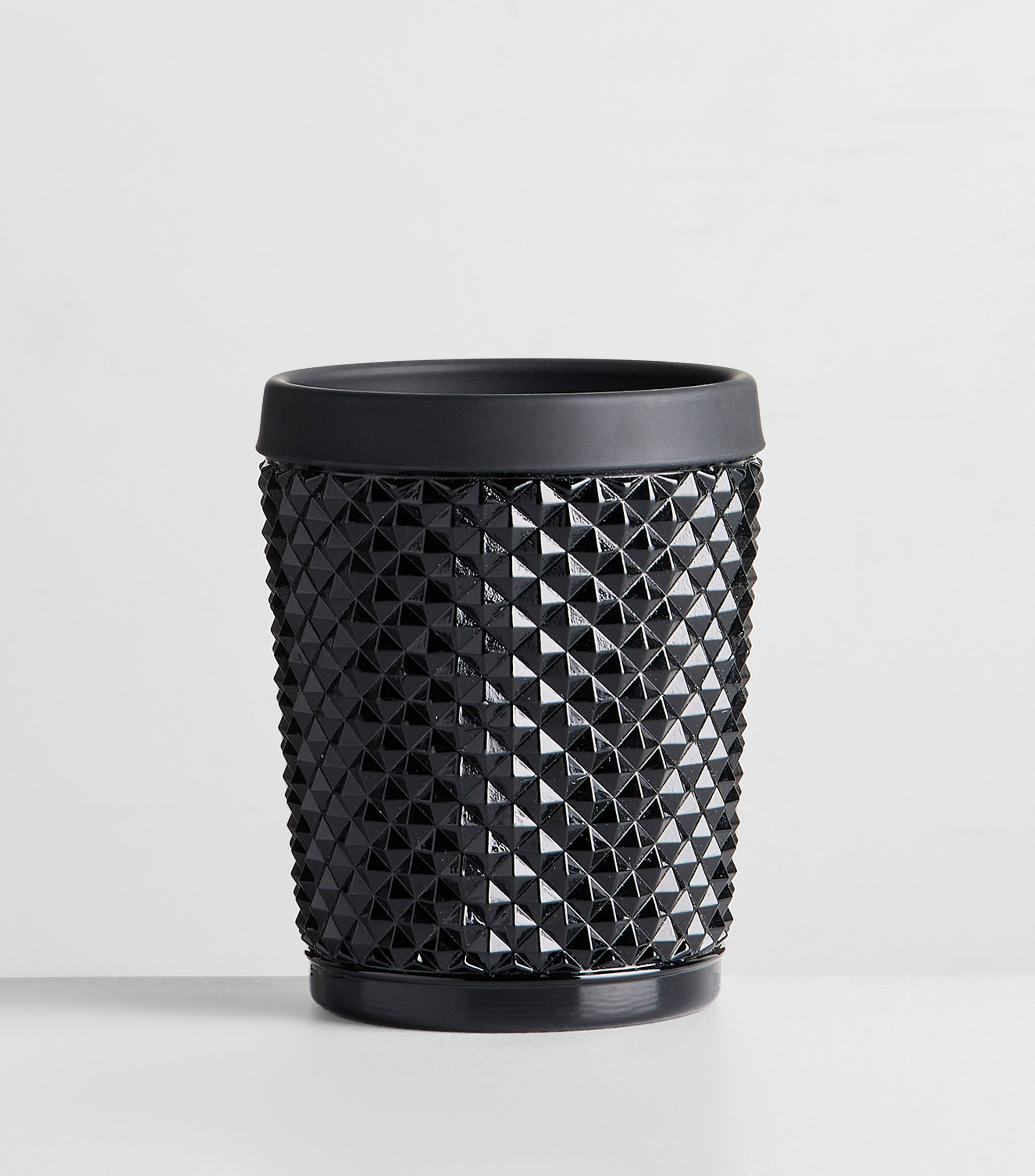 Vaso bajo negro