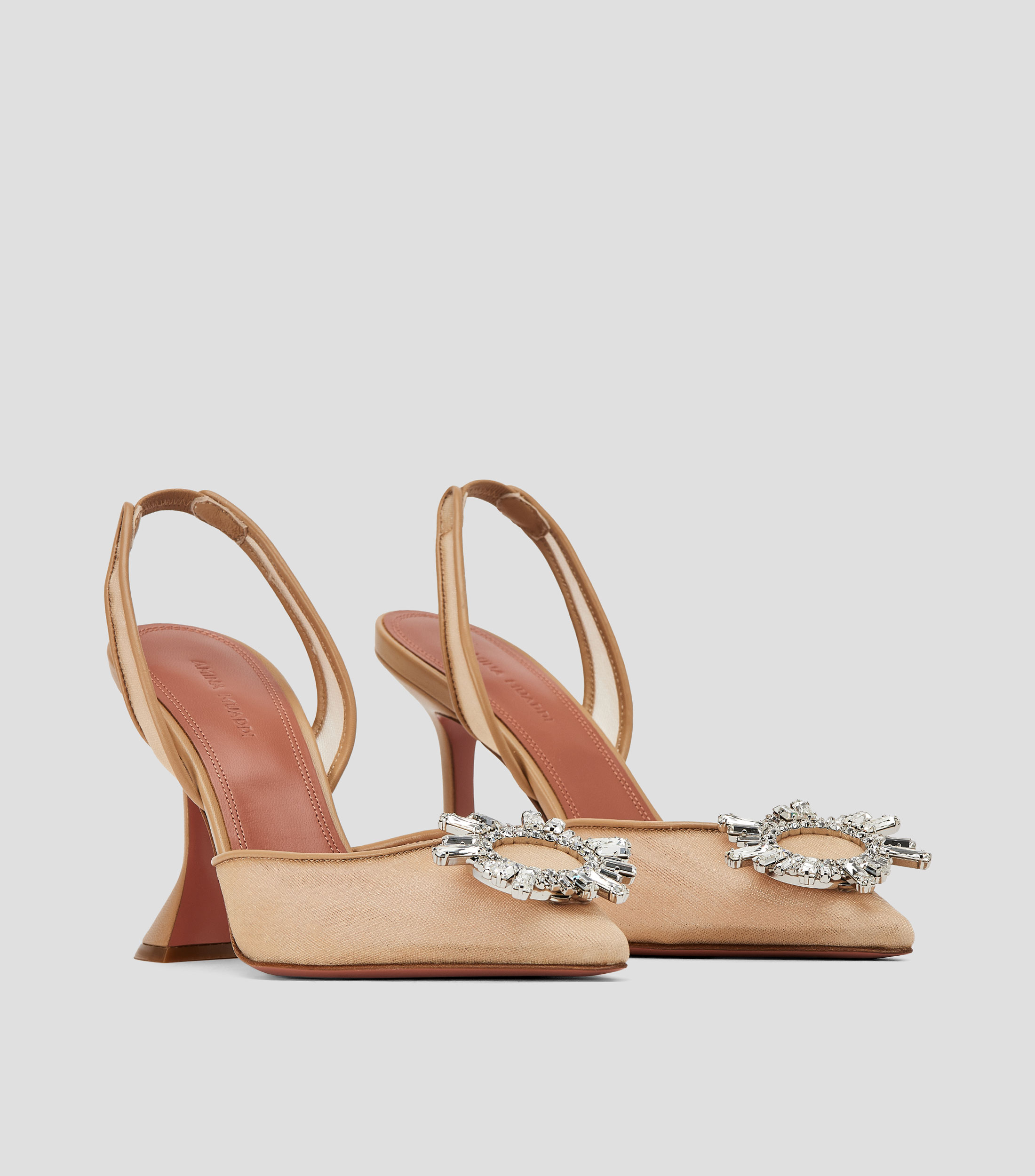 Zapatillas slingback Begum Mesh de tacon alto delgado Mujer