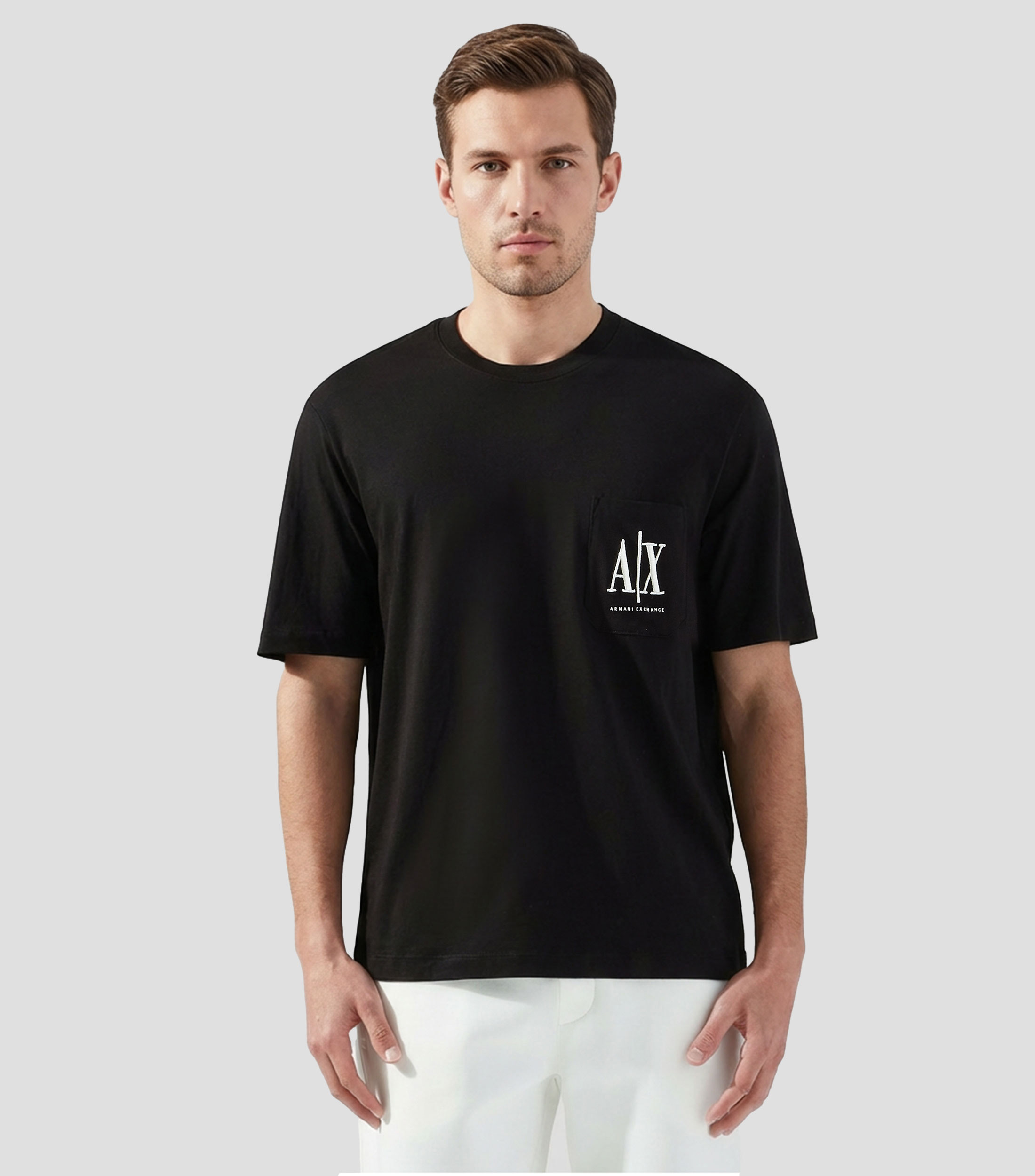 Playera cuello redondo manga corta lisa Hombre