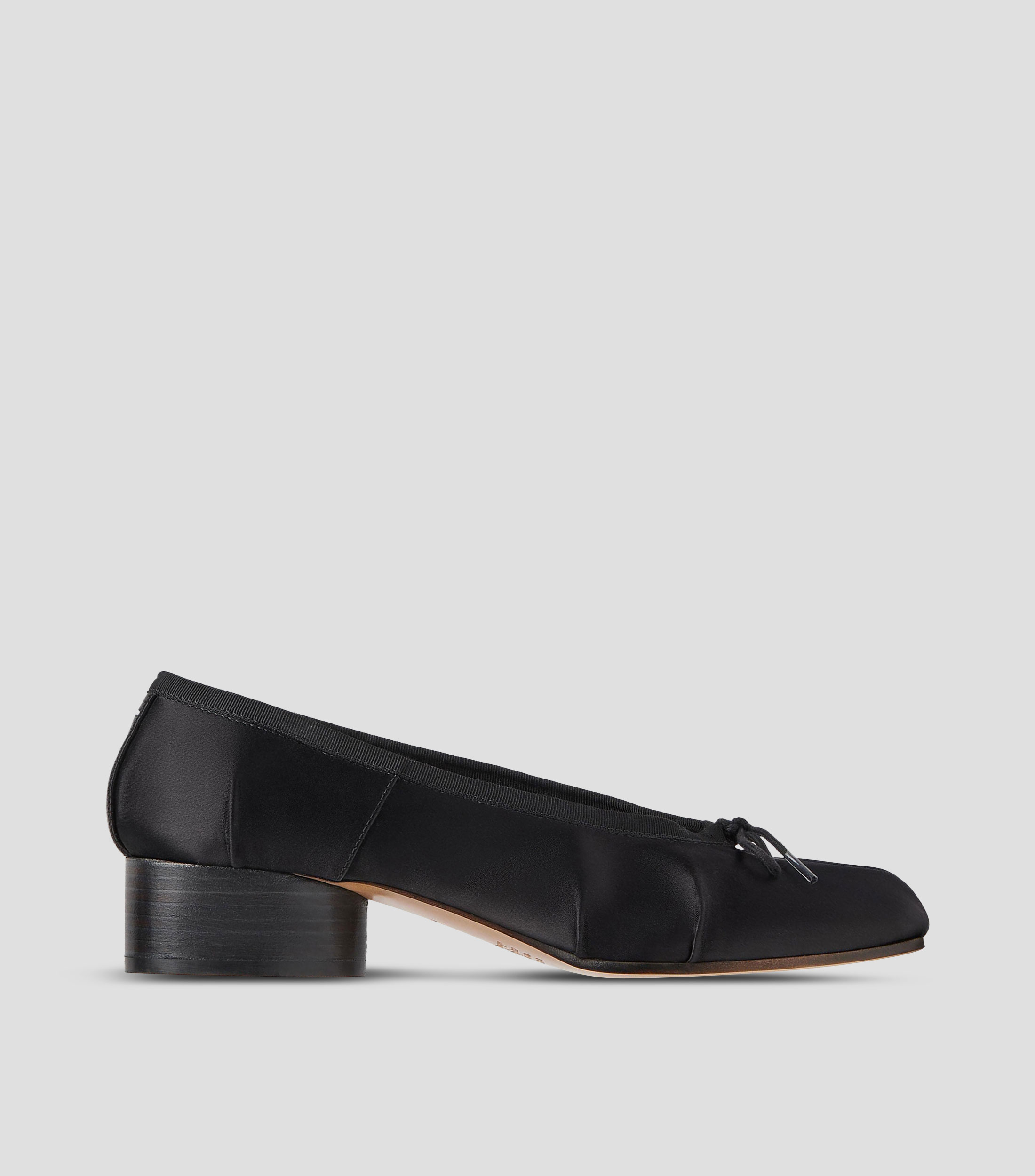 Flats Tabi de tacón bajo y ancho con lazo Mujer