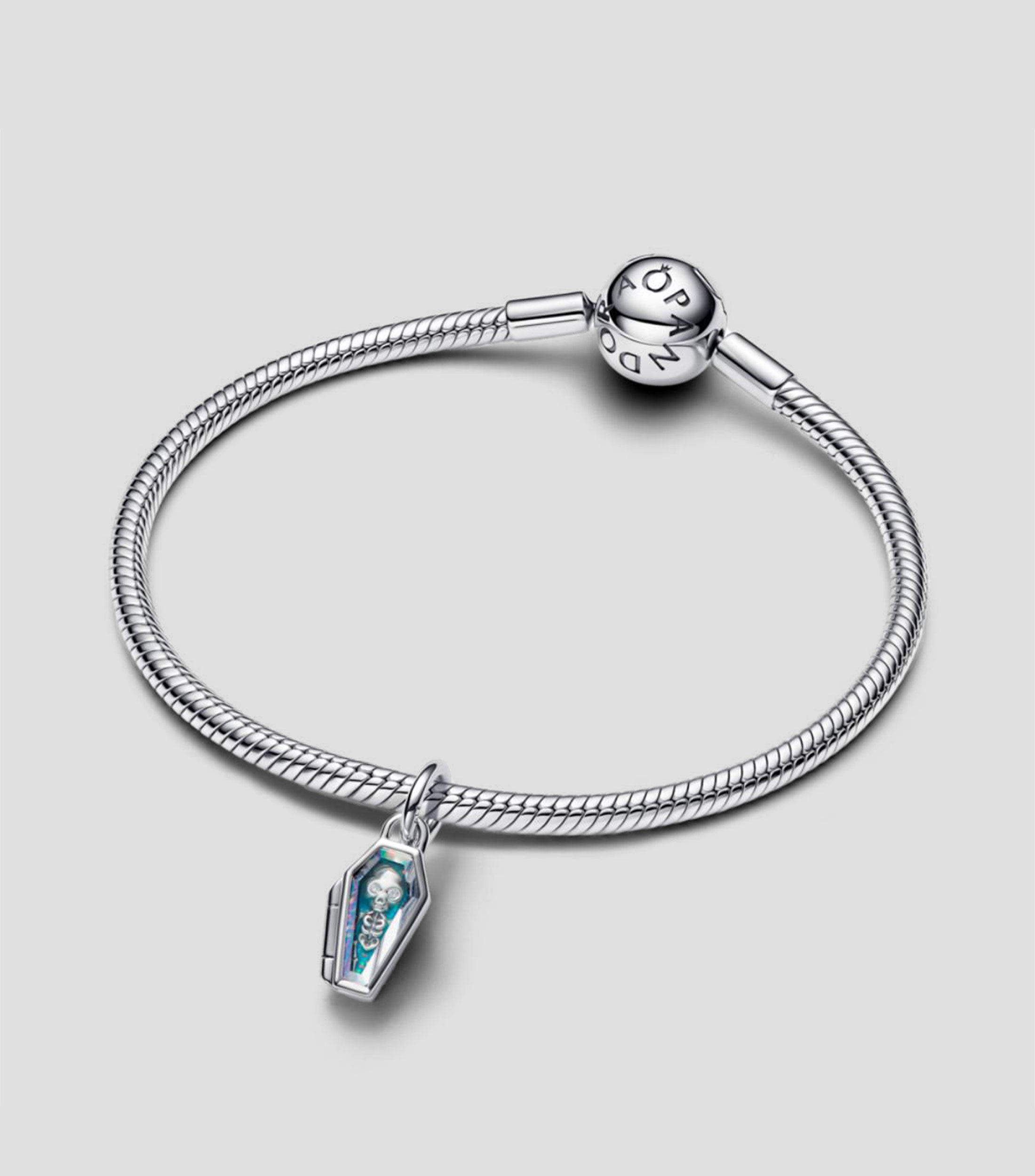 Charm en plata esterlina Coffin dangle Unisex