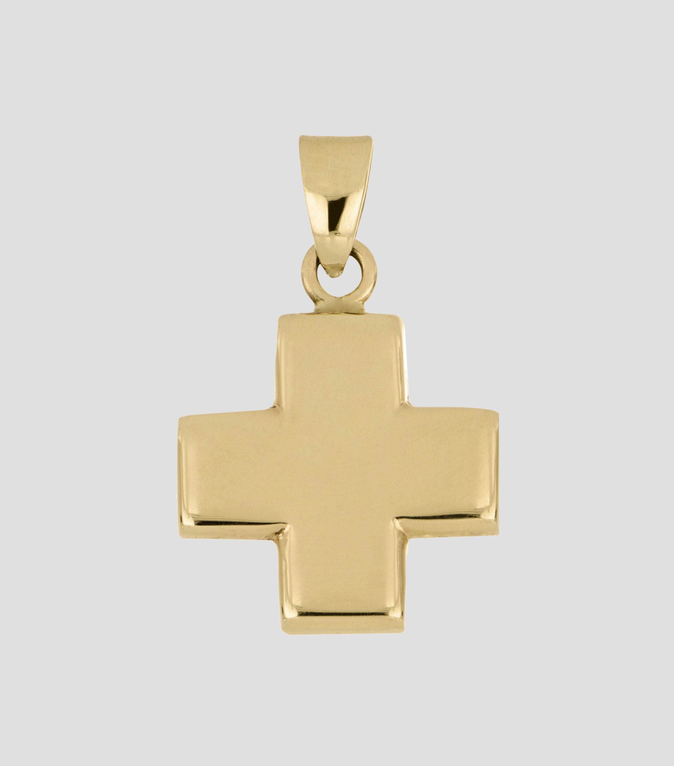 Dije en forma de cruz en Oro de 14 Kilates Mujer