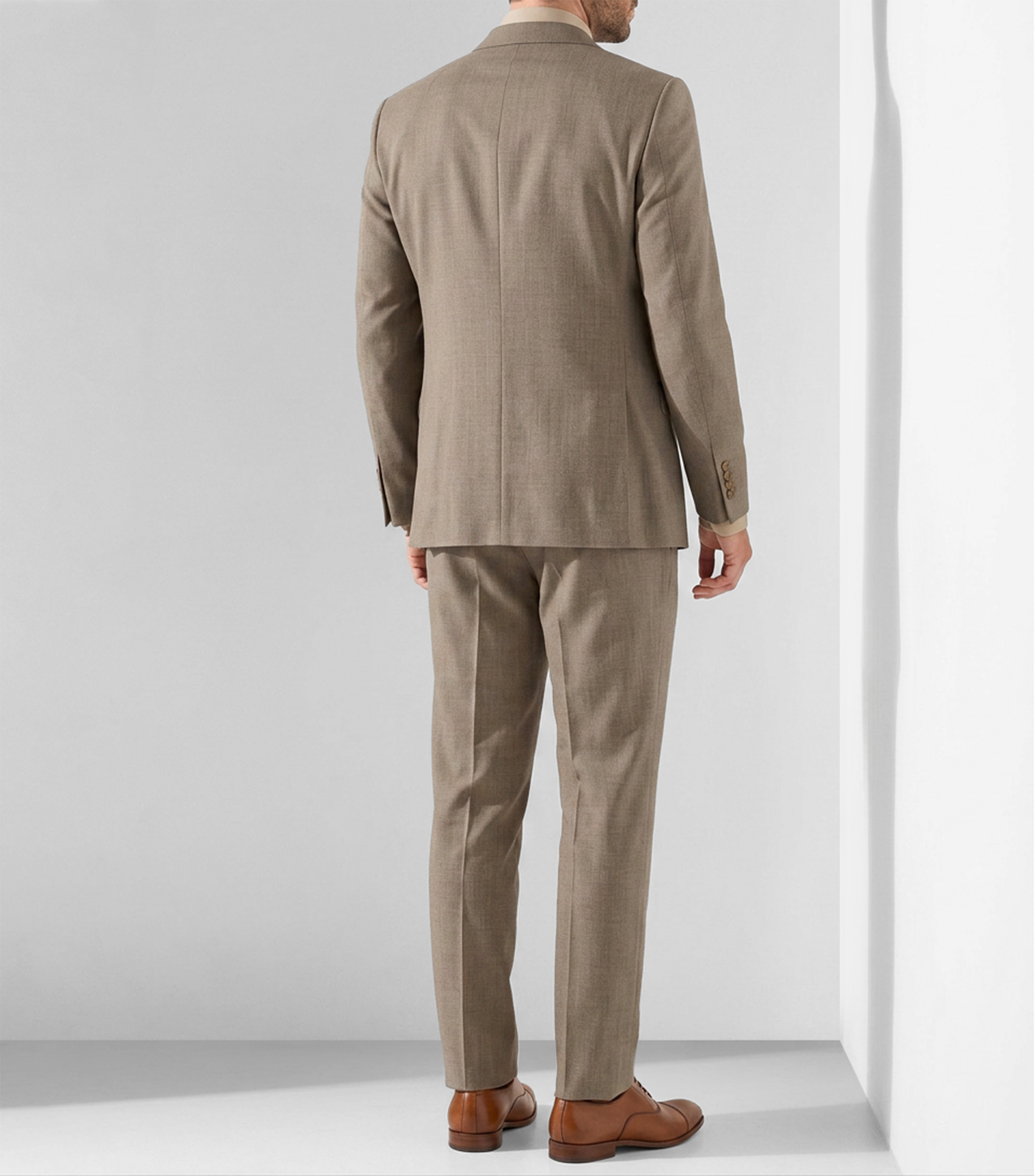 Traje de corte slim liso Hombre