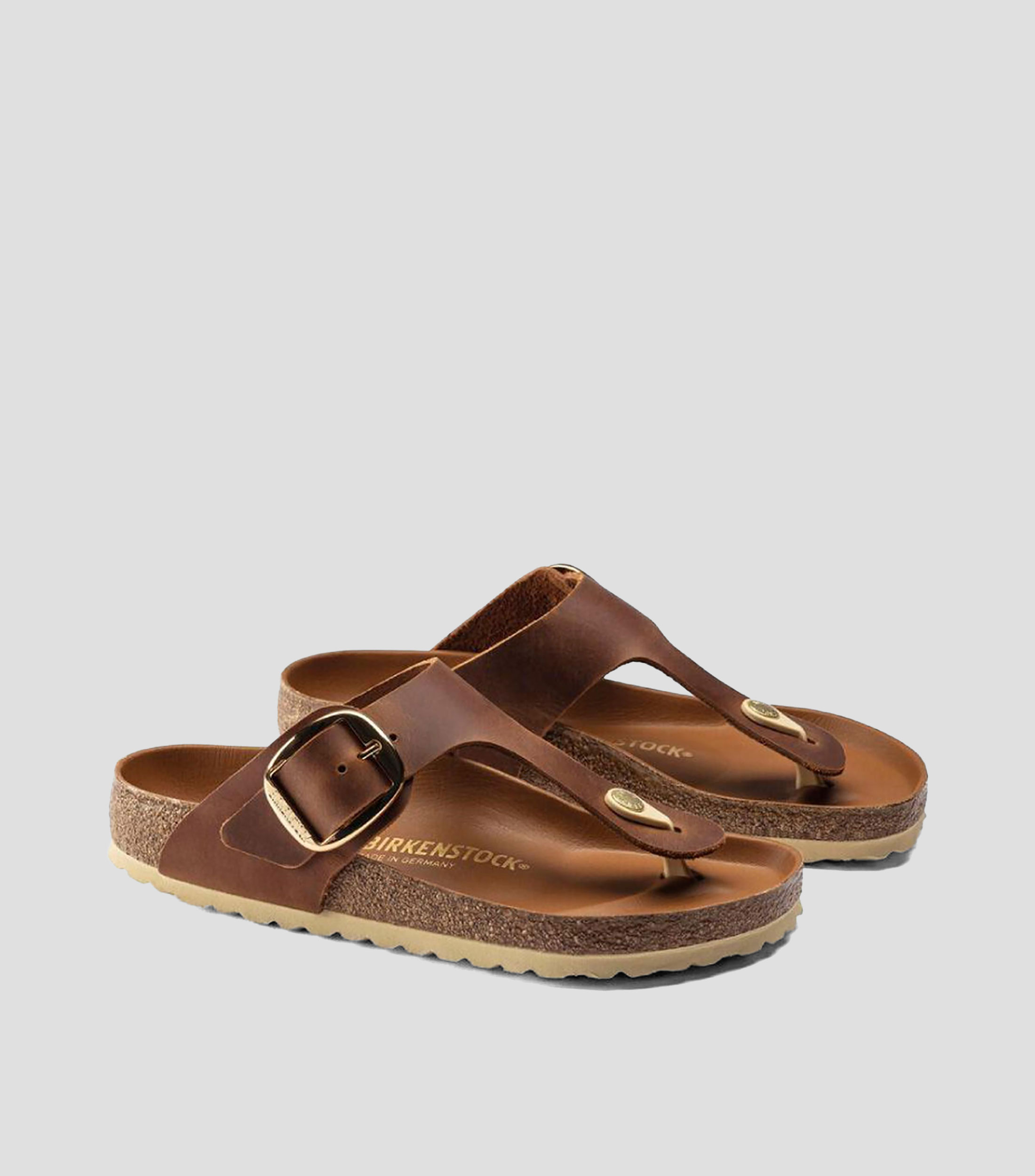 Sandalias planas pata de gallo Gizeh Big Buckle Mujer