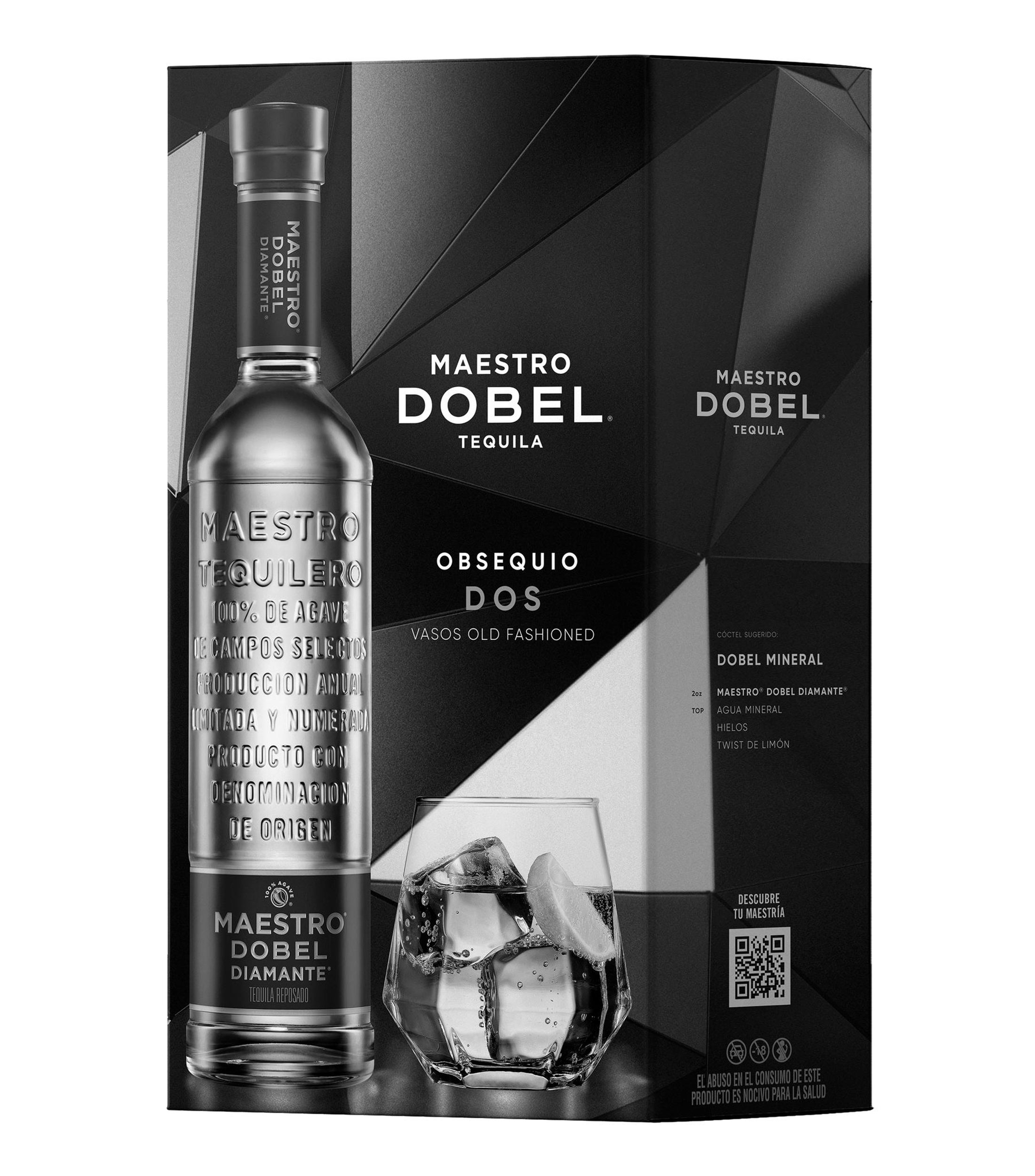 Tequila Diamante 700 ml + 2 Vasos