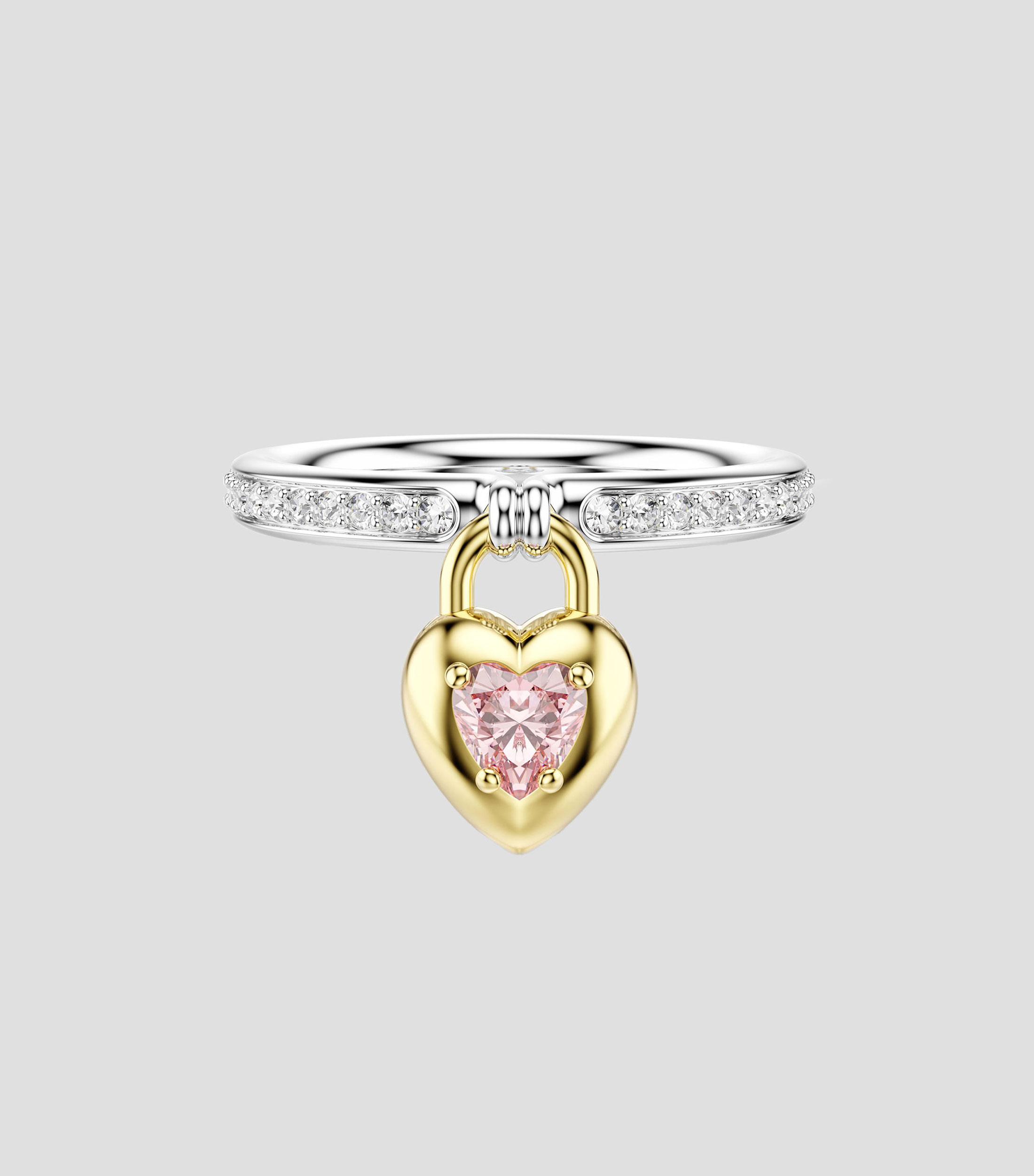 Anillo Corazón con cristales Mujer