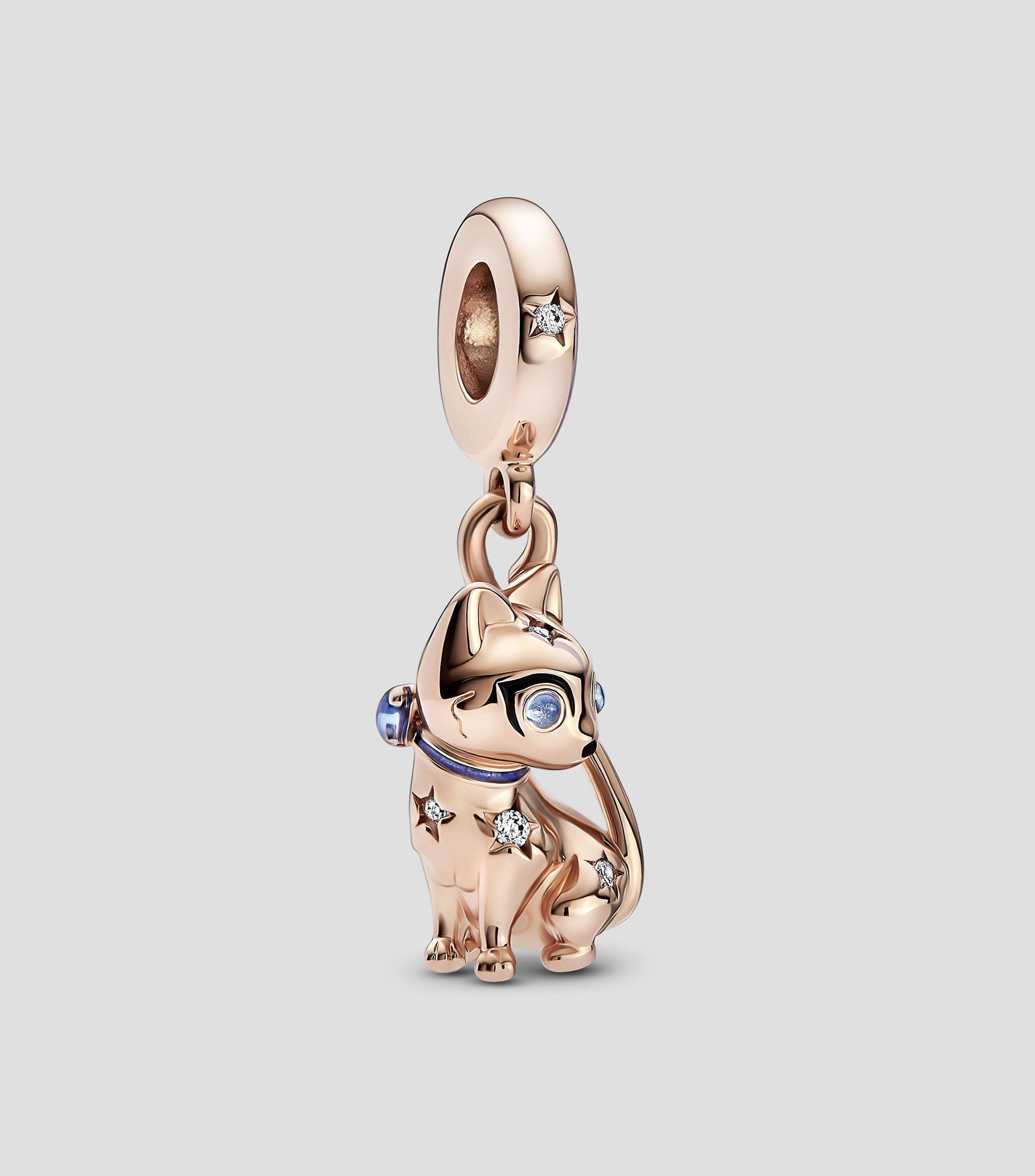 Charm Pet Cat con circonia cúbica Mujer