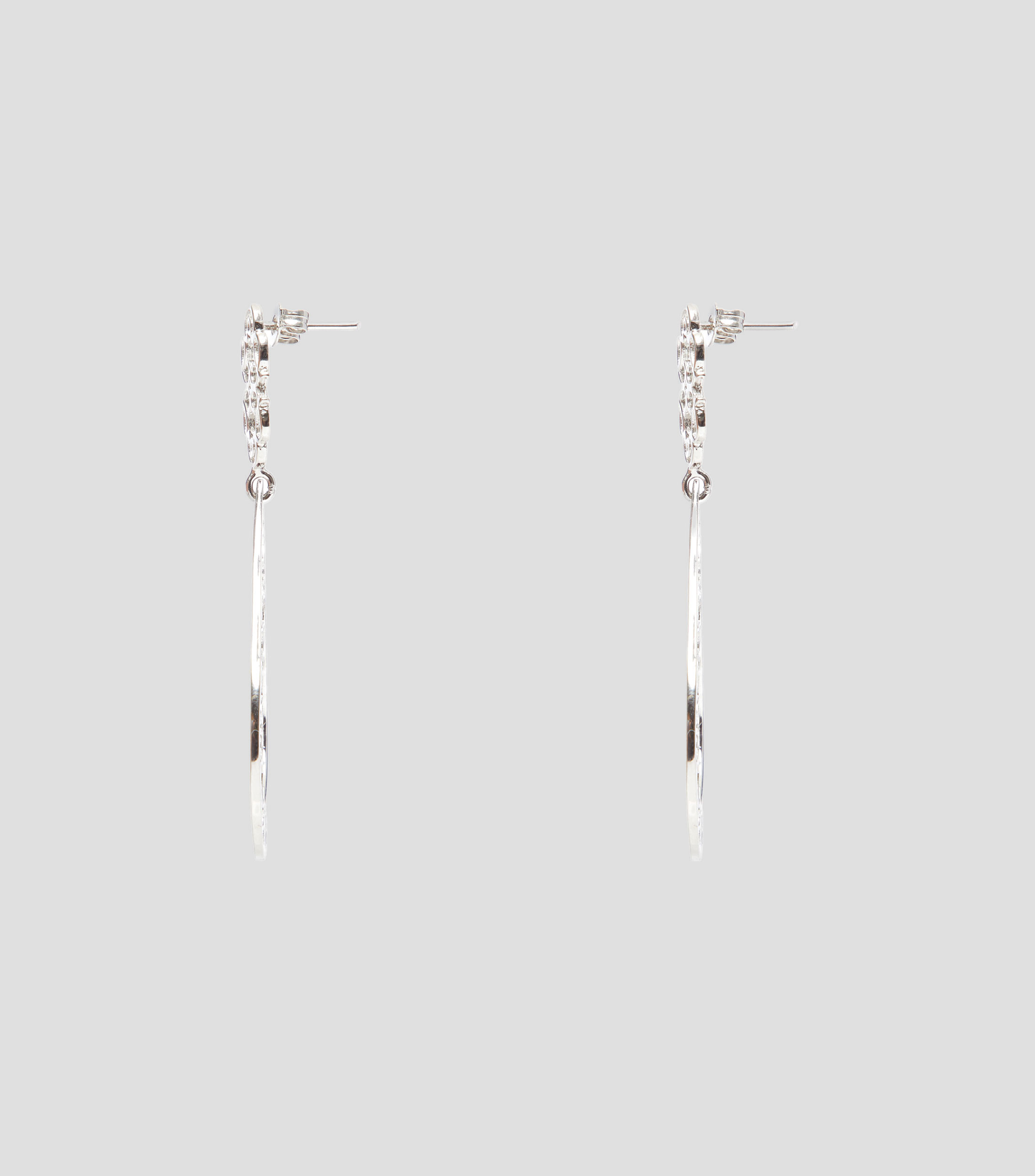 Aretes Gota con Corazones en plata .925 Mujer
