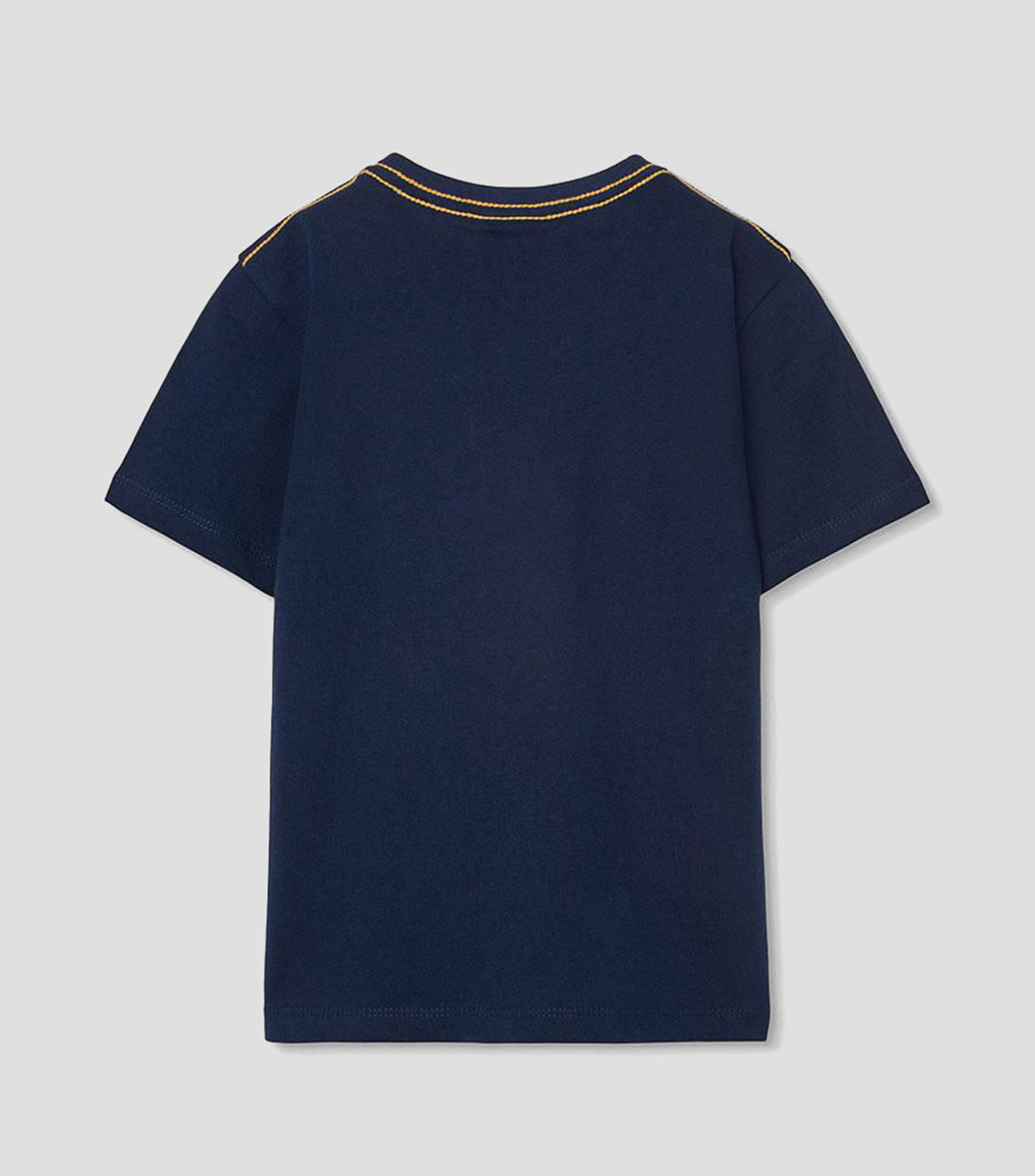 Playera de cuello redondo con manga corta estampada Bebé