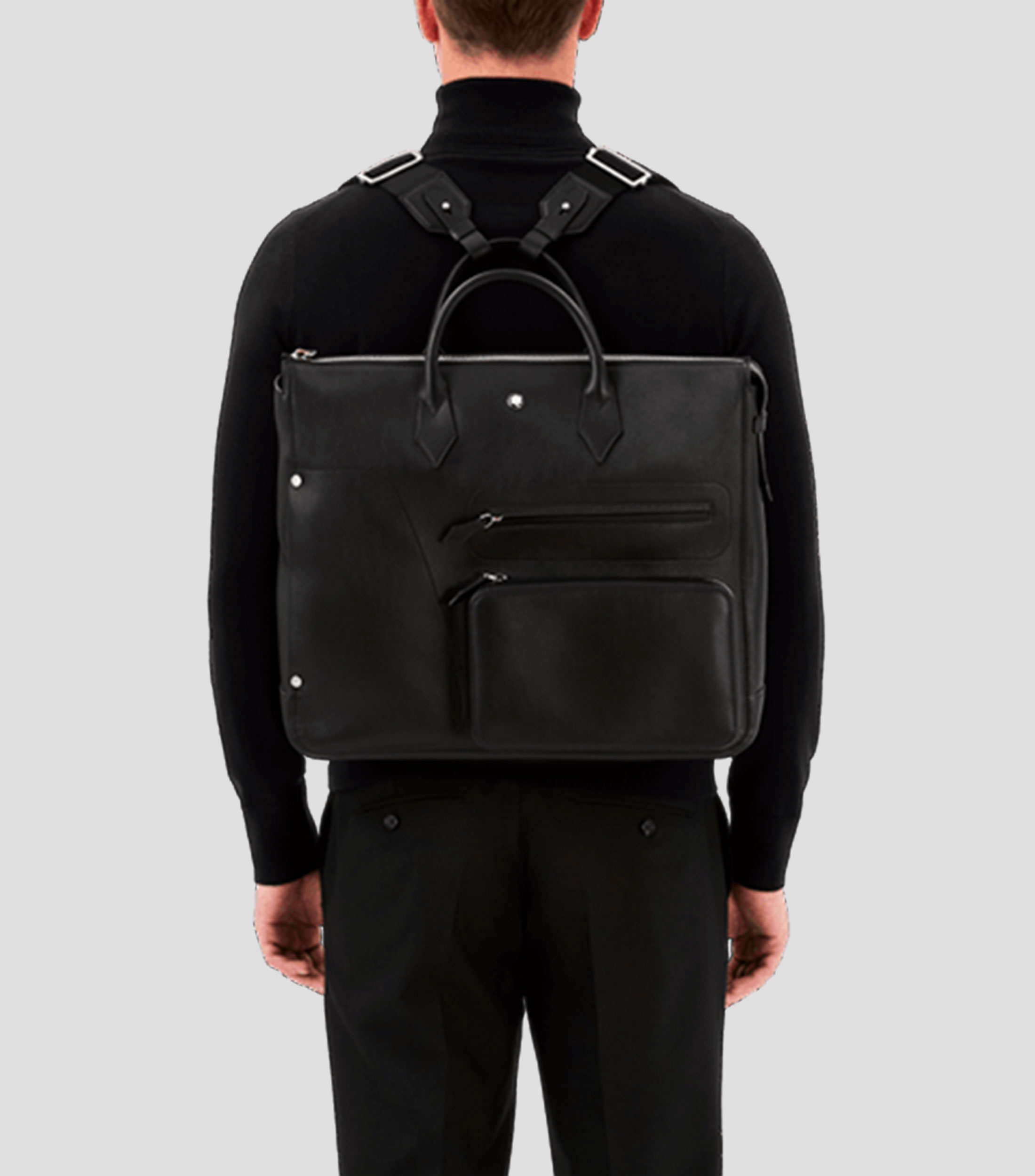 Bolso backpack en piel Hombre