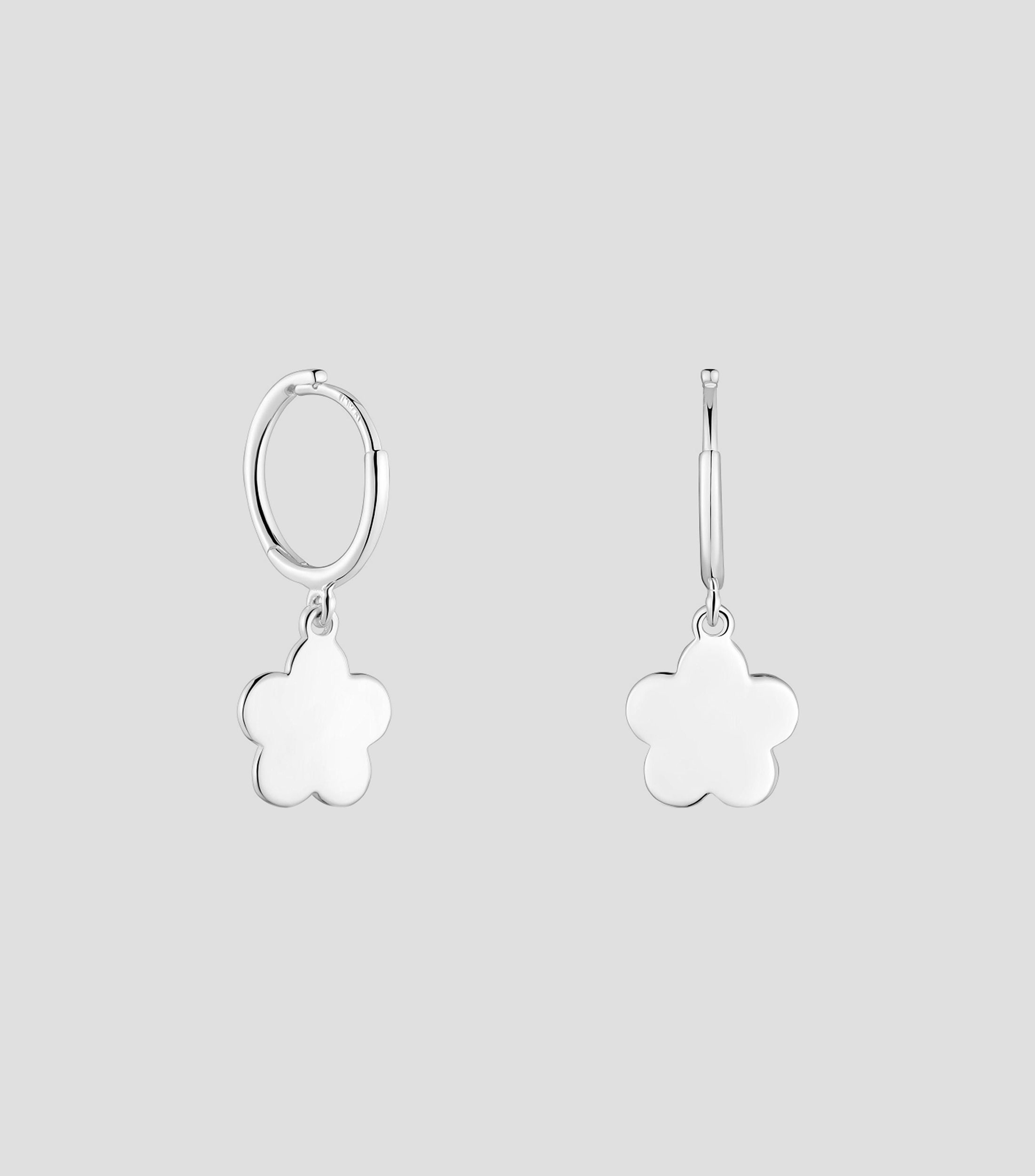 Aretes en plata de primera ley flor Motivos Mujer