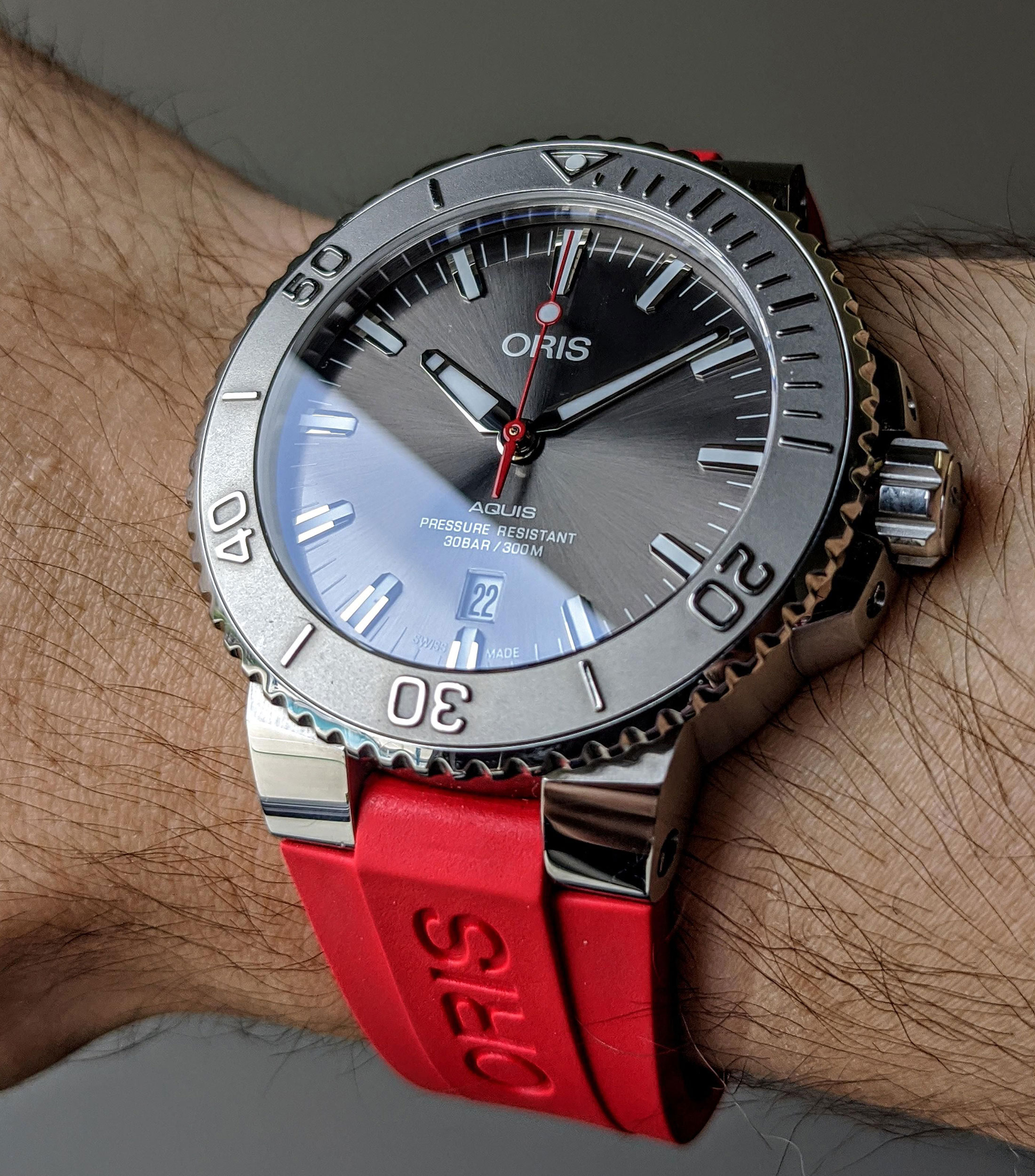 Reloj para hombre Aquis deportivo Gris