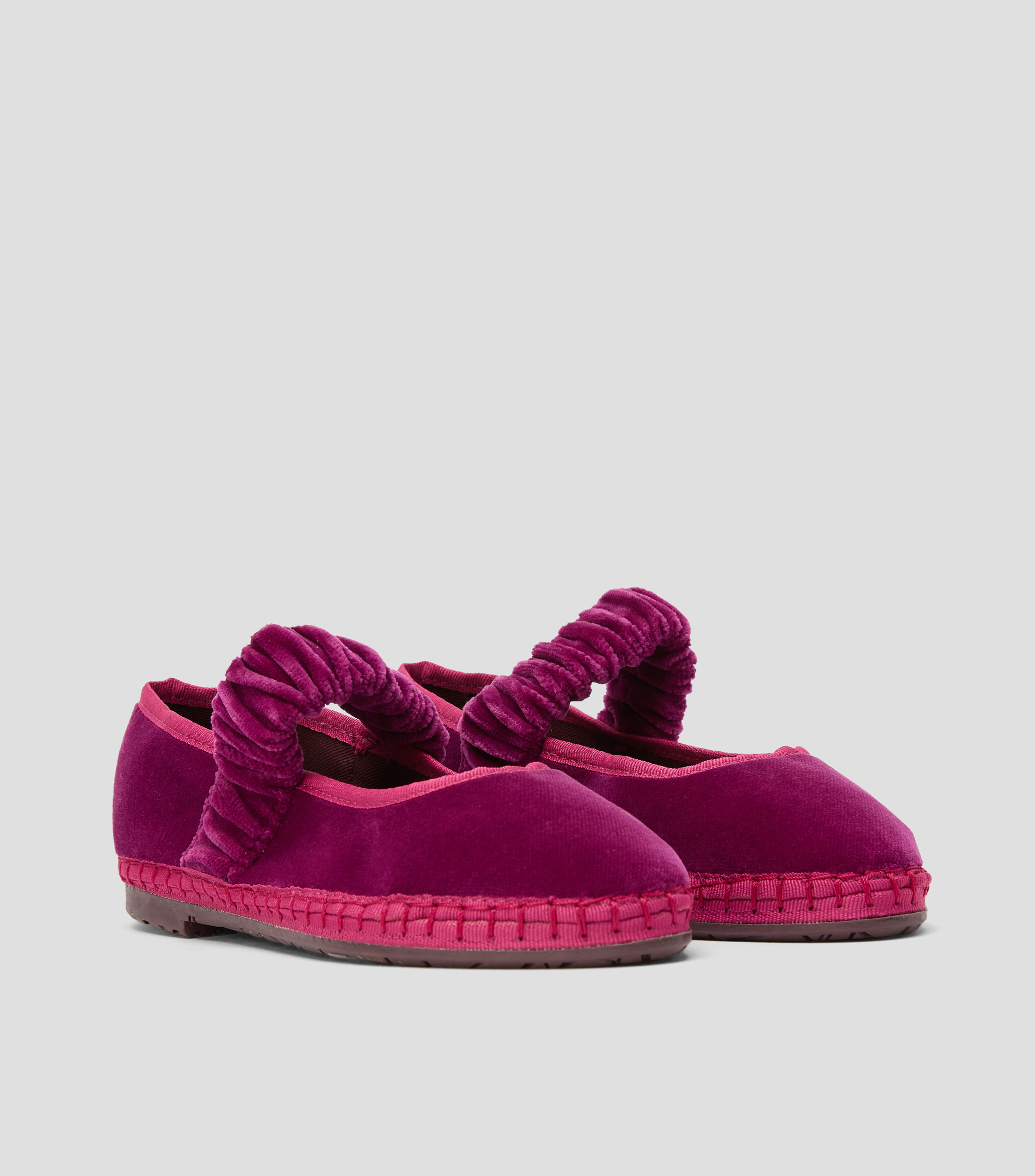 Flats Mafalda terciopelo Mujer