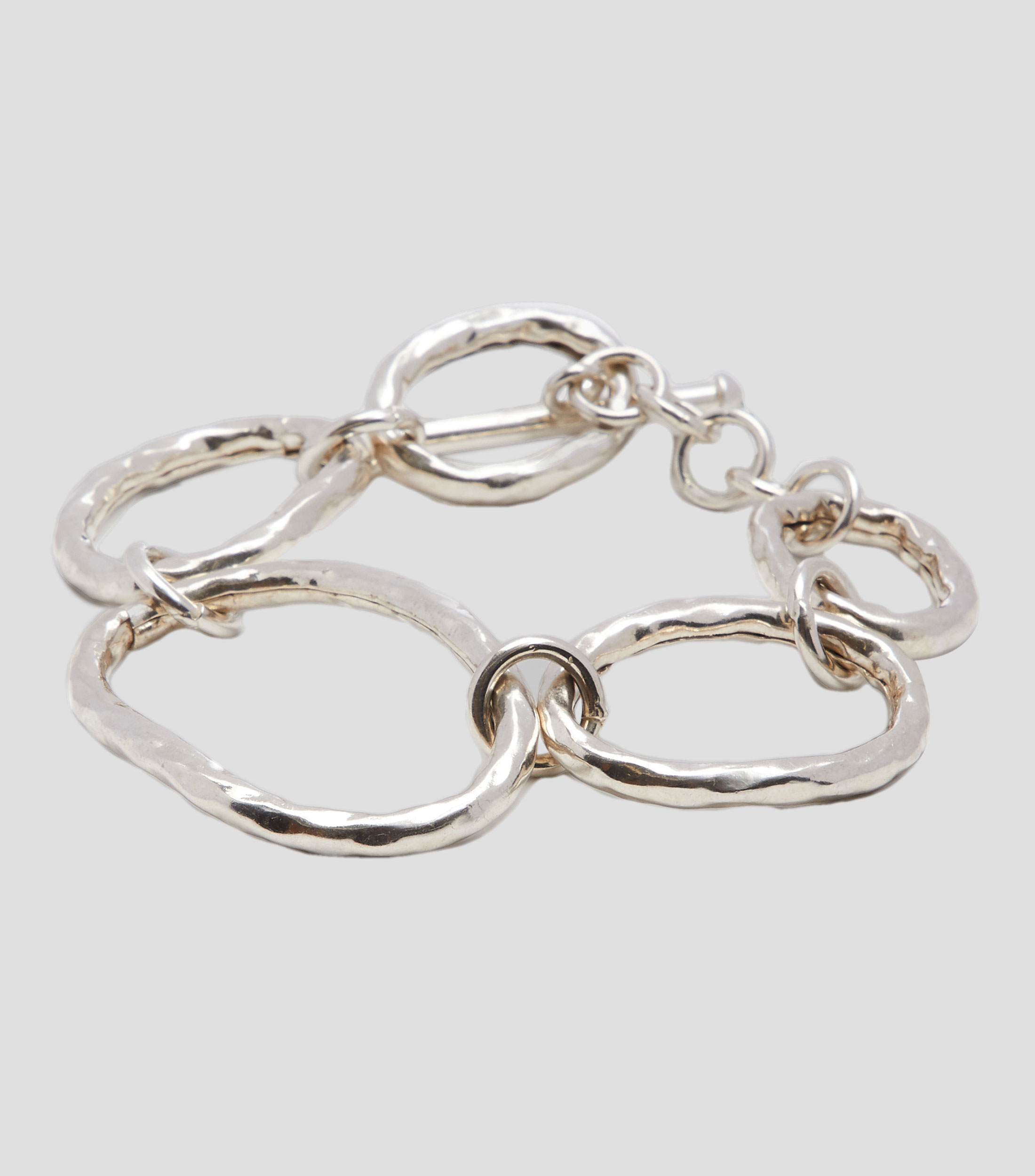 Pulsera ovalos en plata .925 Mujer