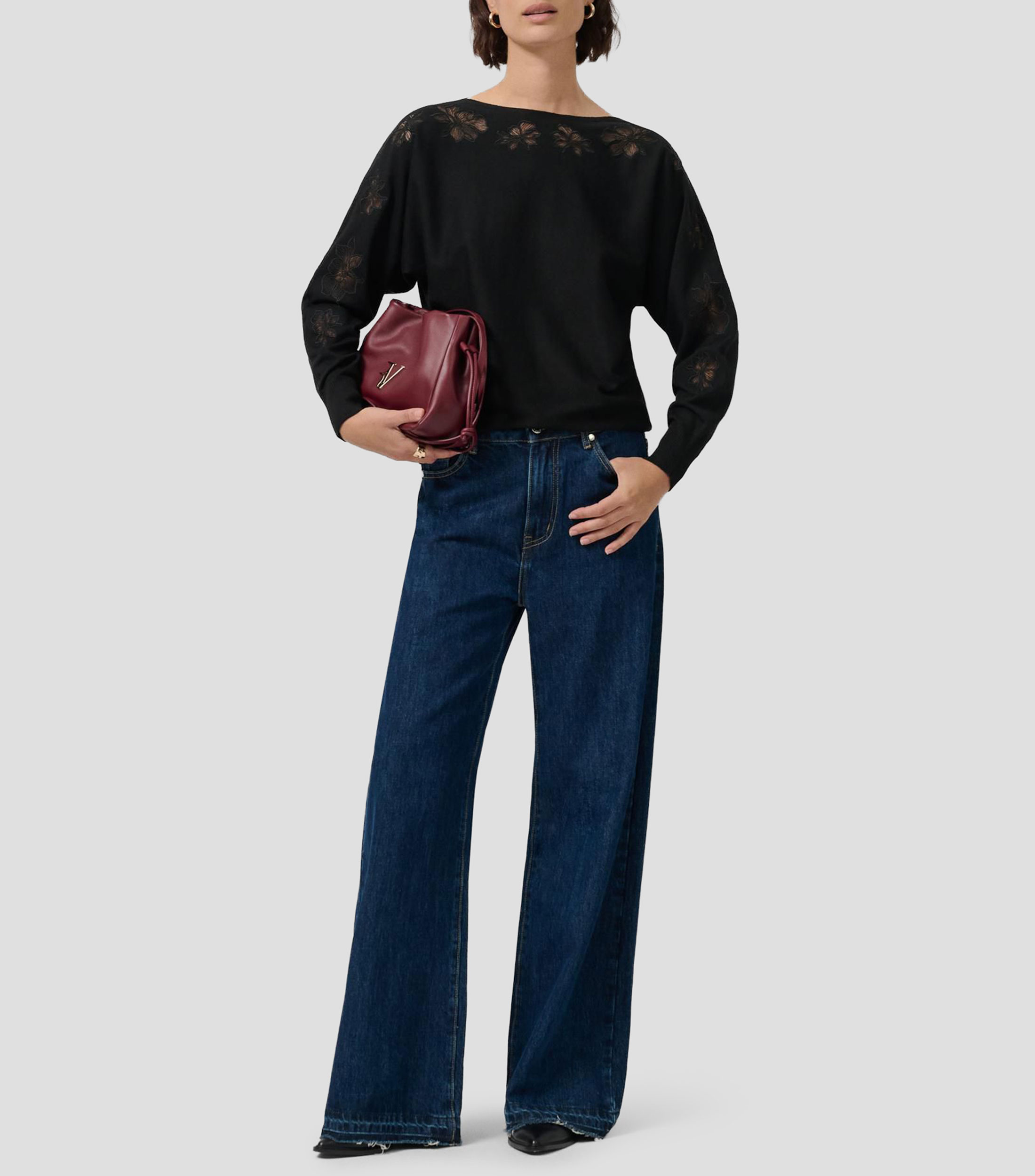 Suéter cuello barco Mujer