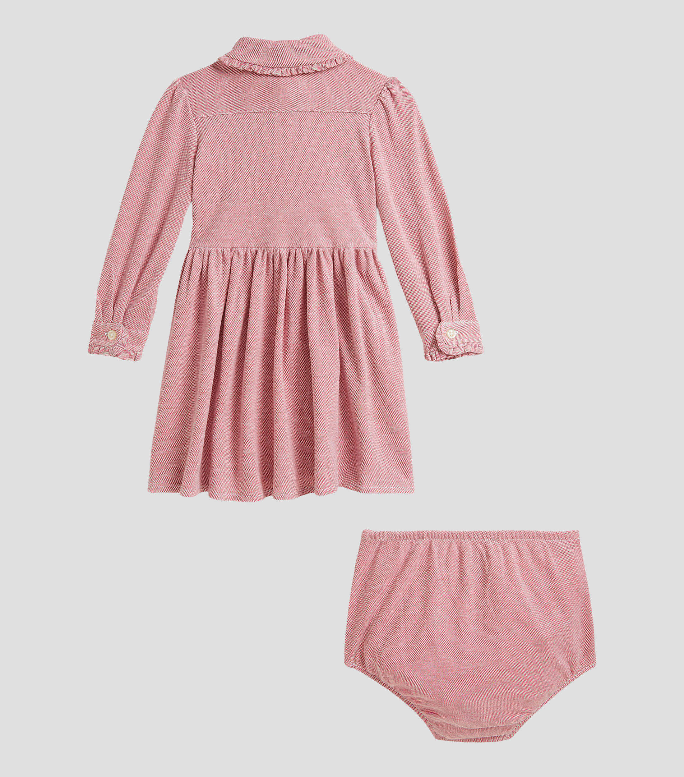 Vestido manga larga jaspeado Bebé