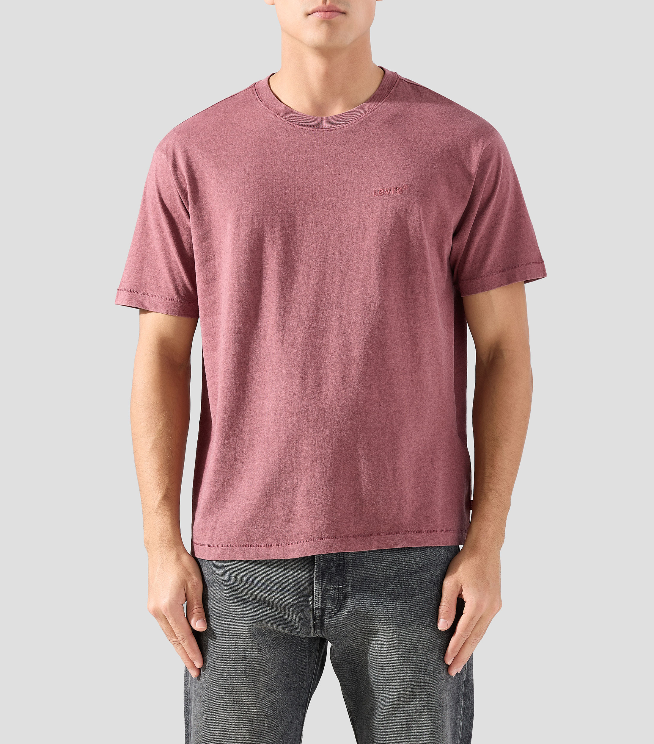 Playera cuello redondo manga corta lisa Hombre
