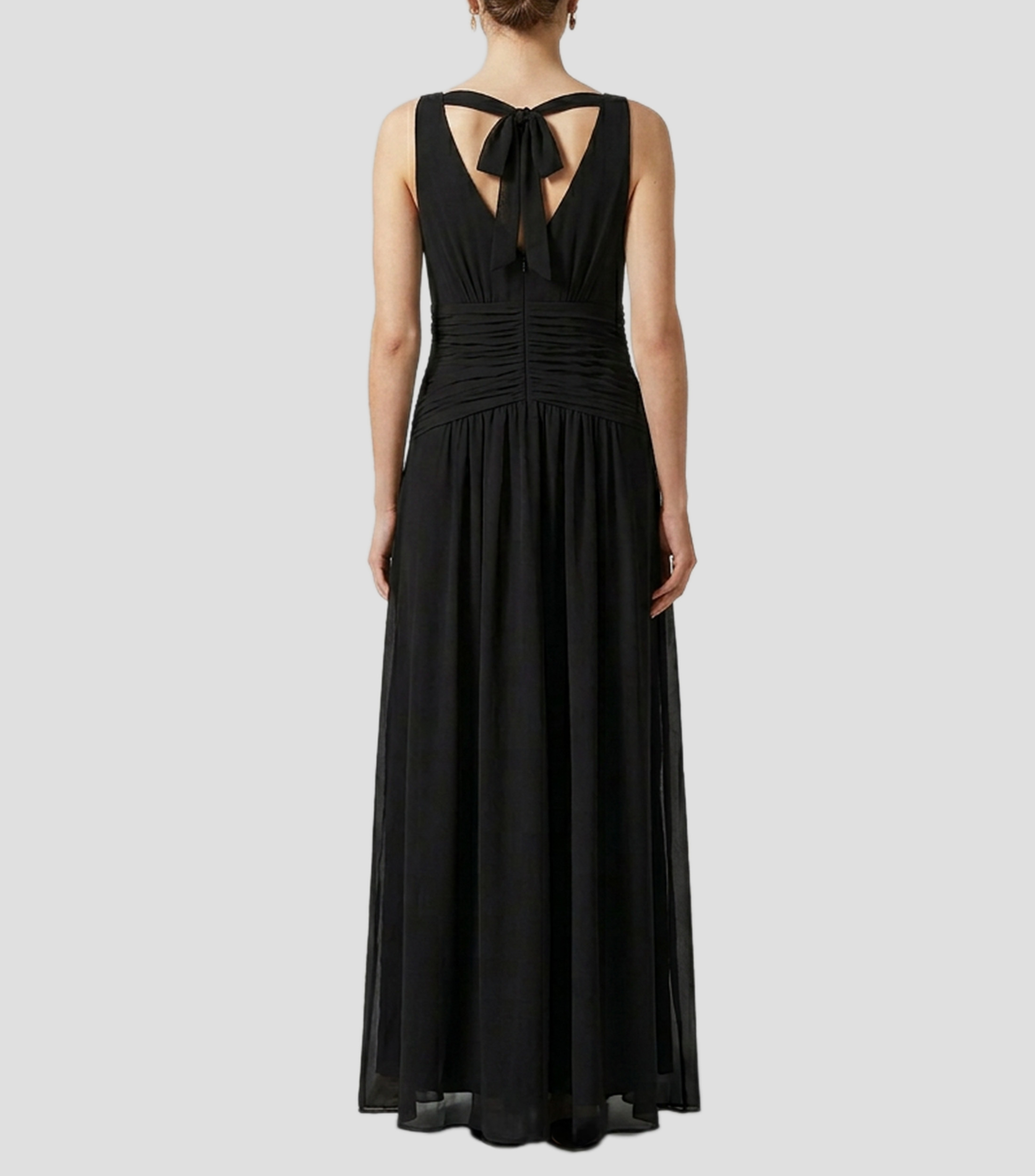 Vestido midi liso Mujer