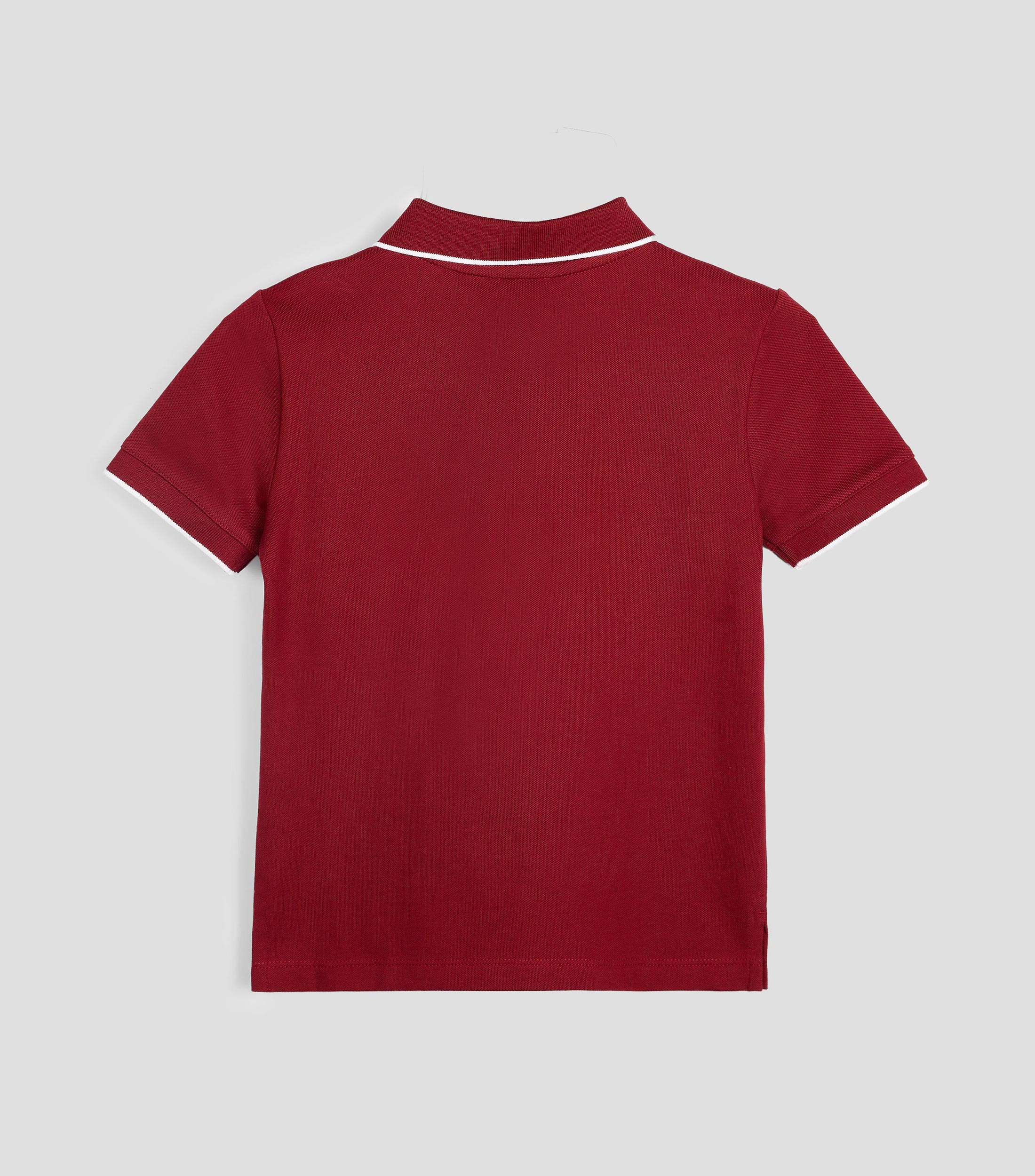 Playera Tipo Polo Manga Corta Liso Niño
