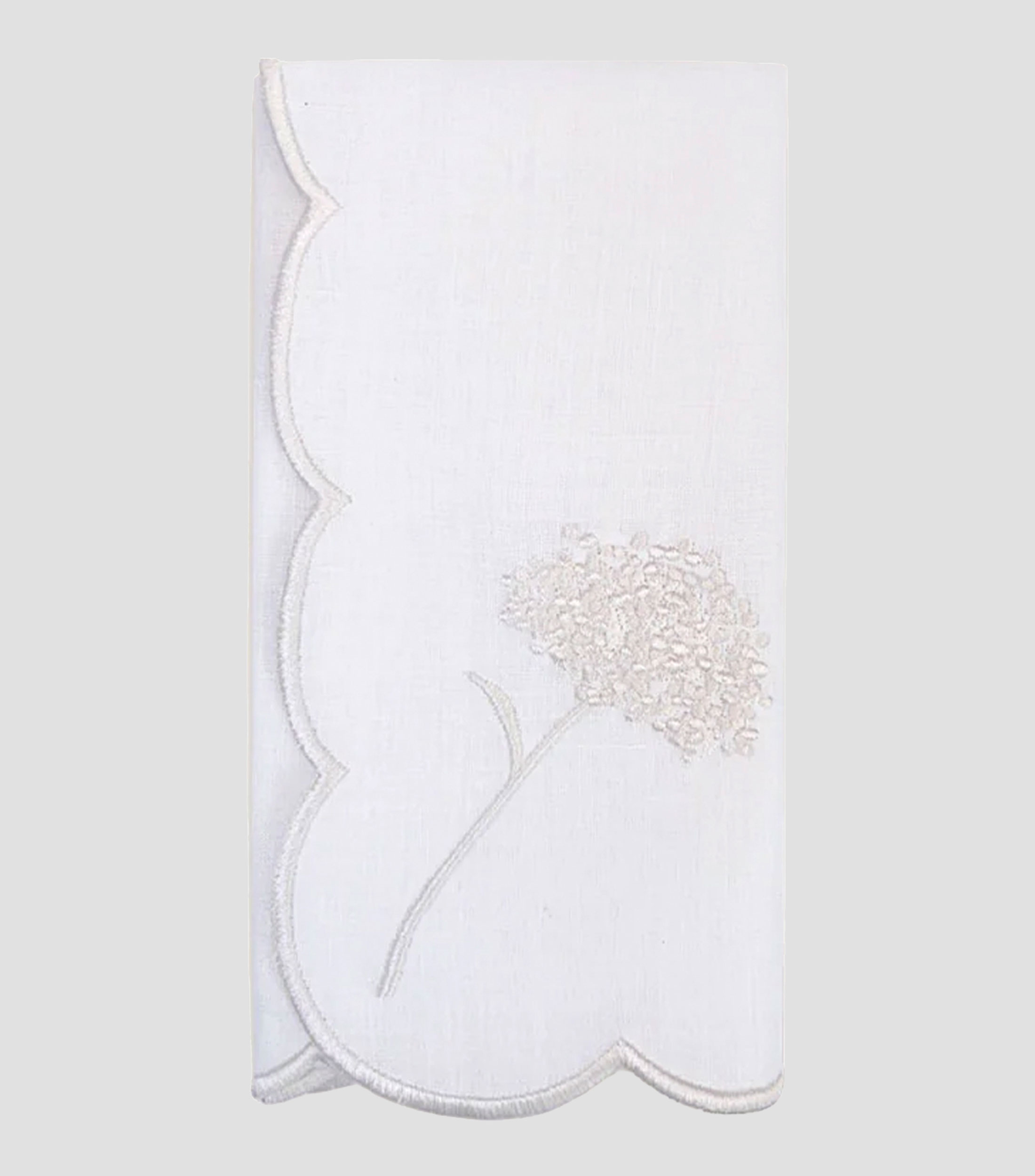 Set de 4 servilletas Daisy blancas