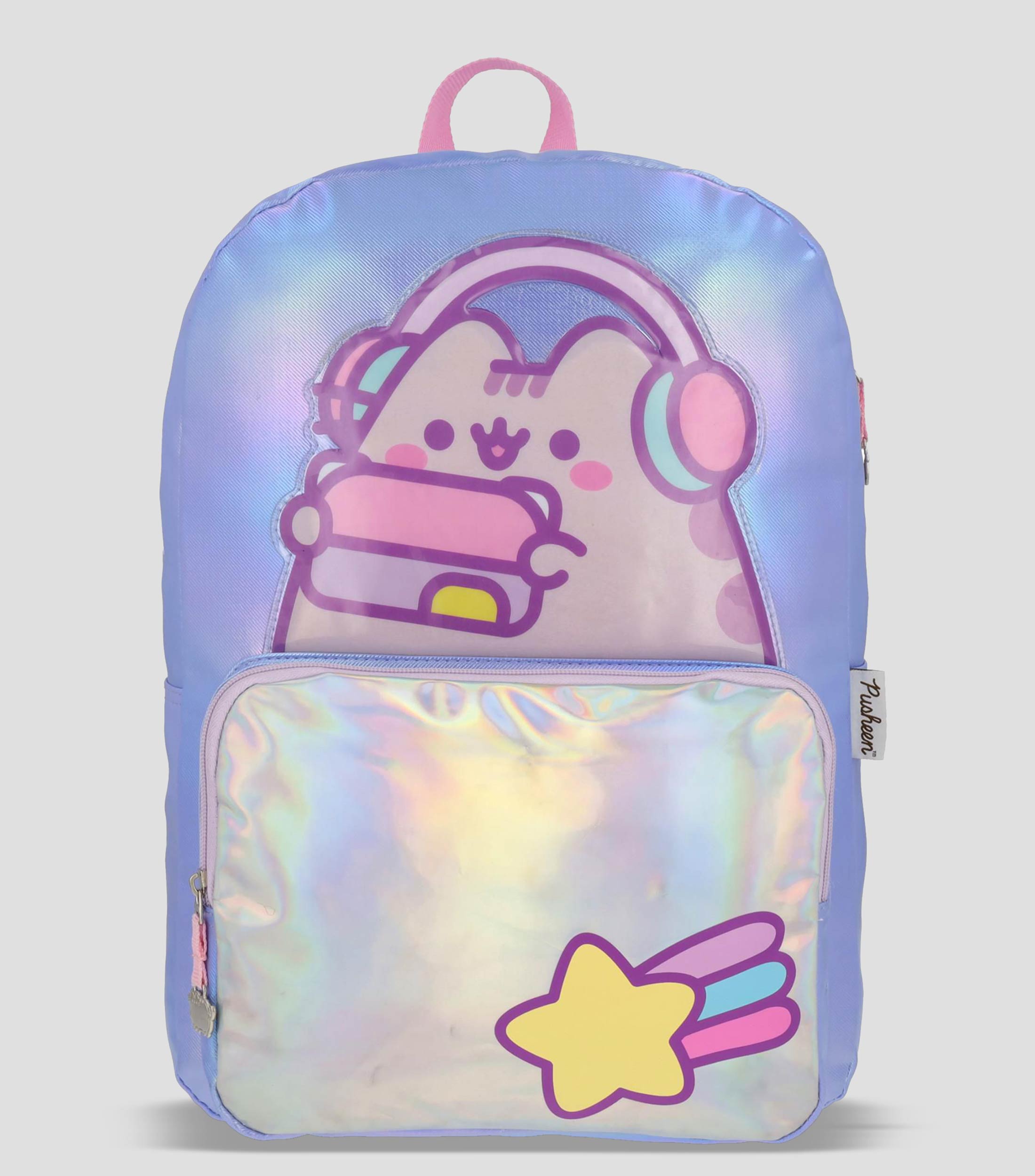 Mochila Escolar Pusheen Iridiscente Niña