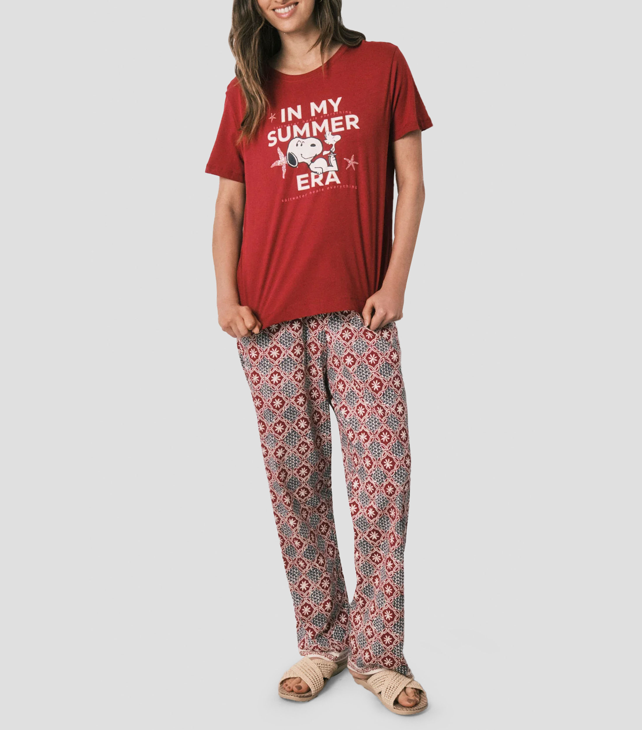 Pijama 2 Piezas estampada Mujer