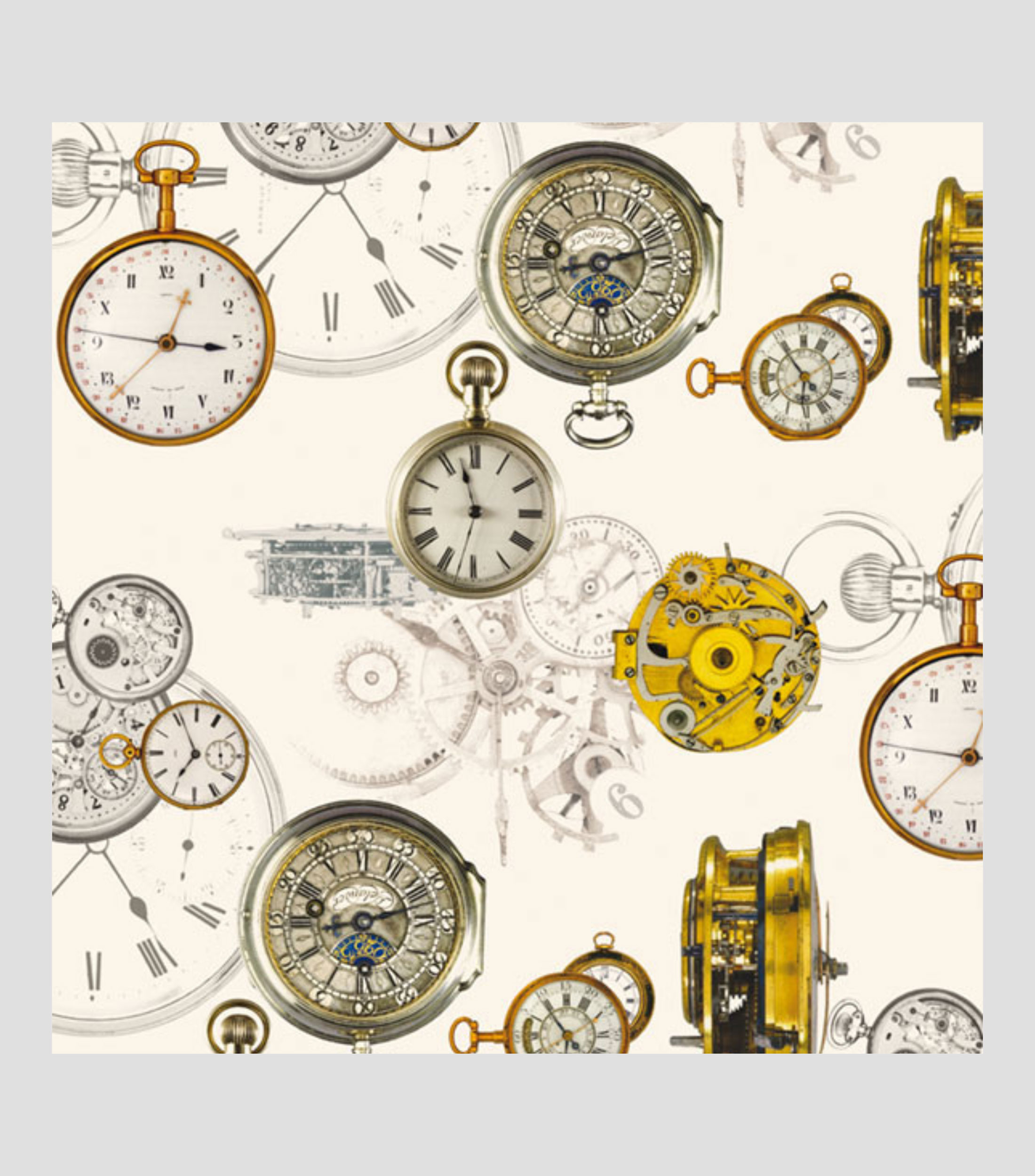 Pliego de papel tassotti Relojes 70 x 100 cm