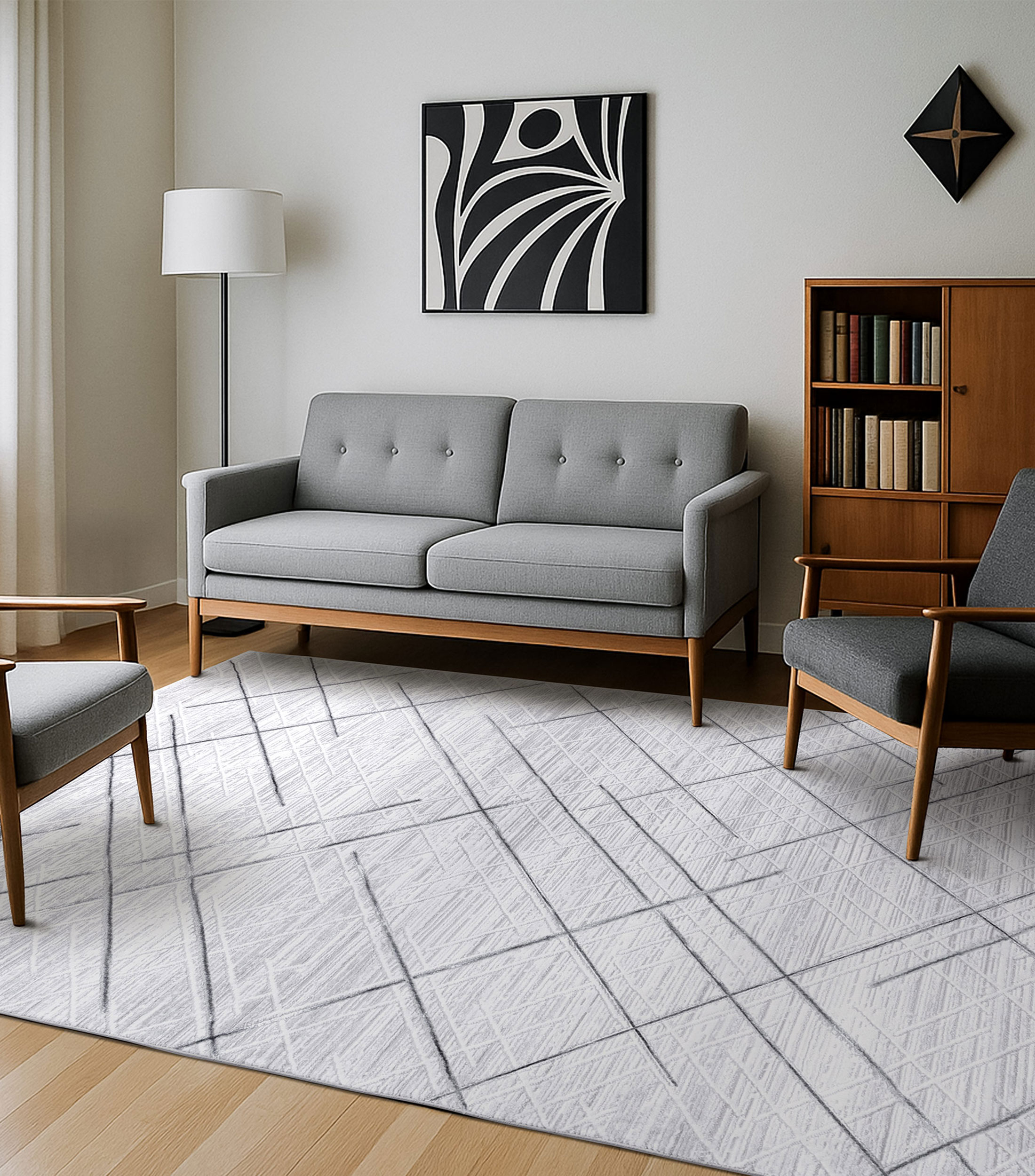 Tapete decorativo Divana en Poliéster 230 x 160 cm